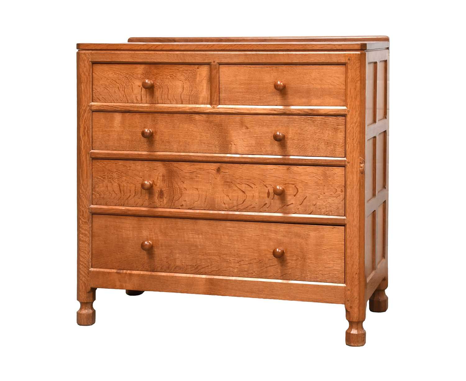 Workshop of Robert Mouseman Thompson (Kilburn): An English Oak Panelled