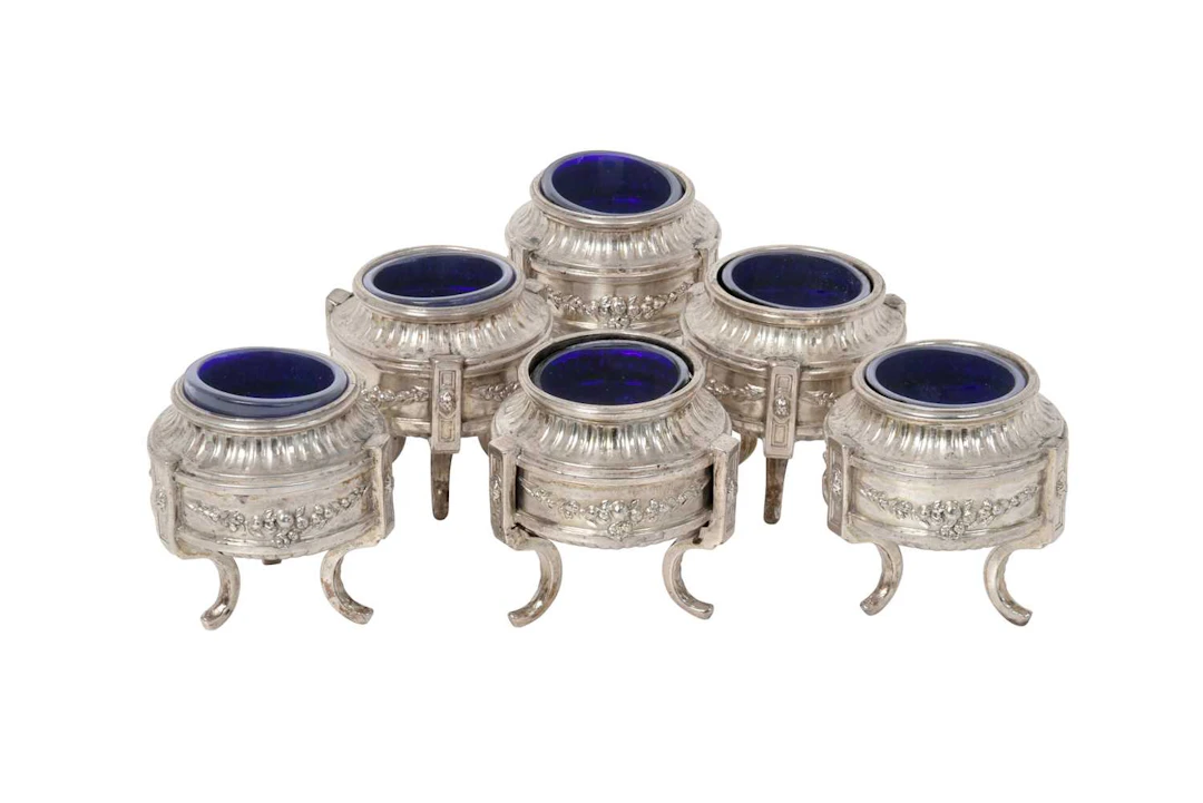 A Set of Six French Silver Salt-Cellars by Boulenger and Cie, Paris
