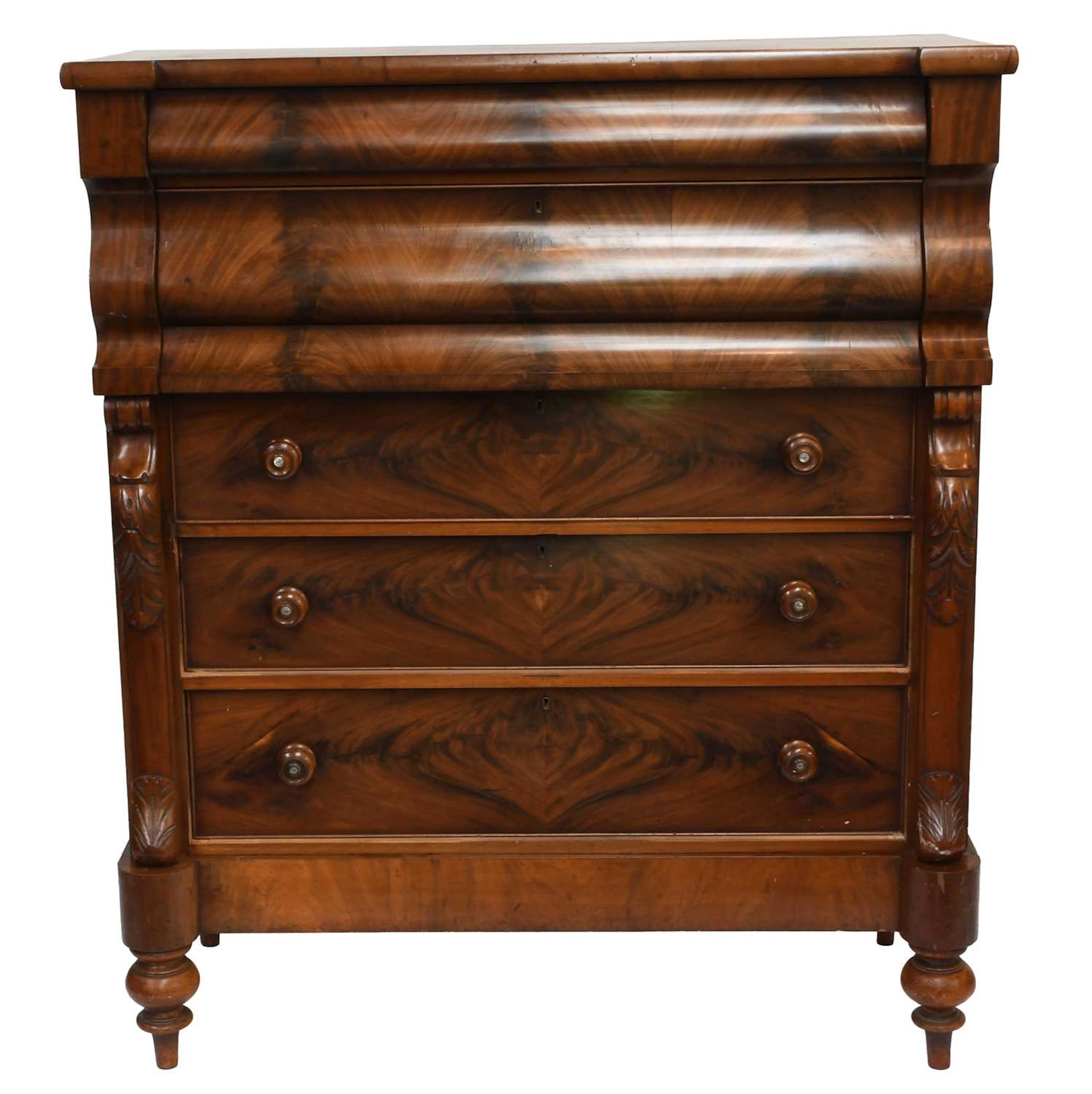A Victorian Mahogany Scotch Chest