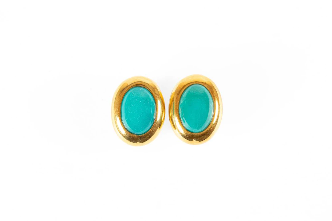 A Pair of Blue Stone Earrings