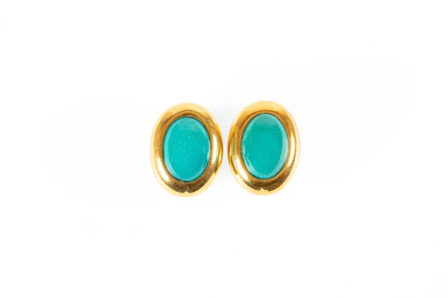A Pair of Blue Stone Earrings