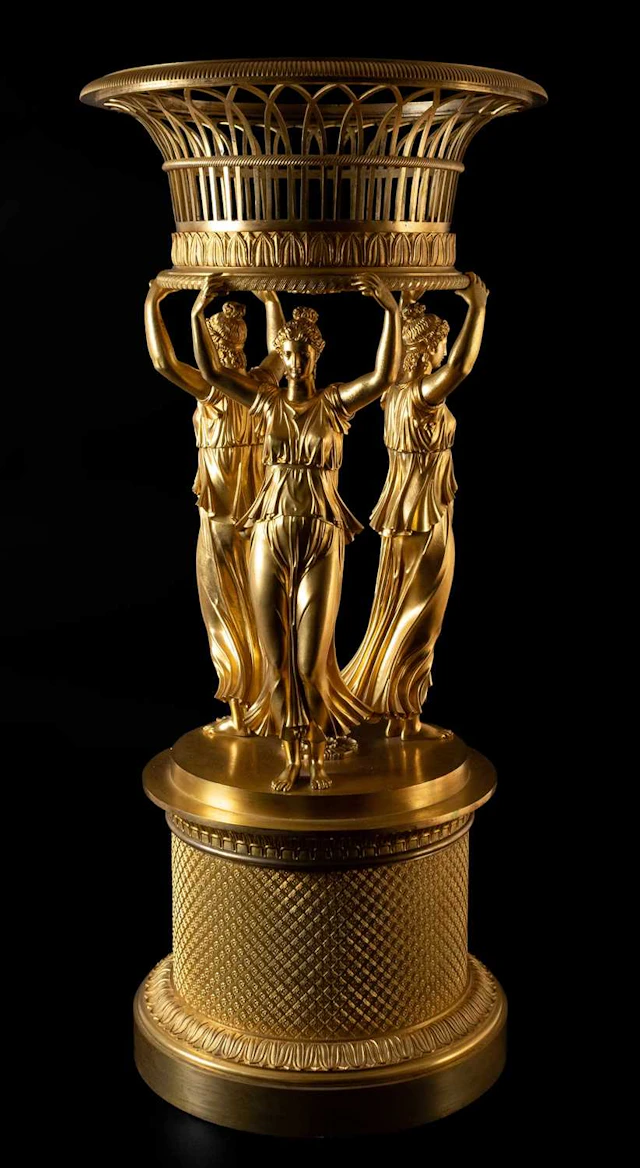 A French Empire-Style Gilt-Bronze Centrepiece, in the manner of Pierre