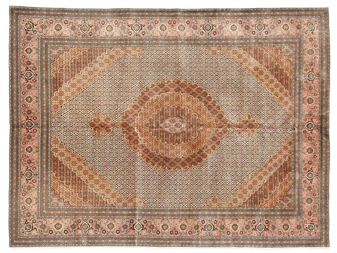 Fine Part-Silk Tabriz Carpet, North West Iran, Circa 1970