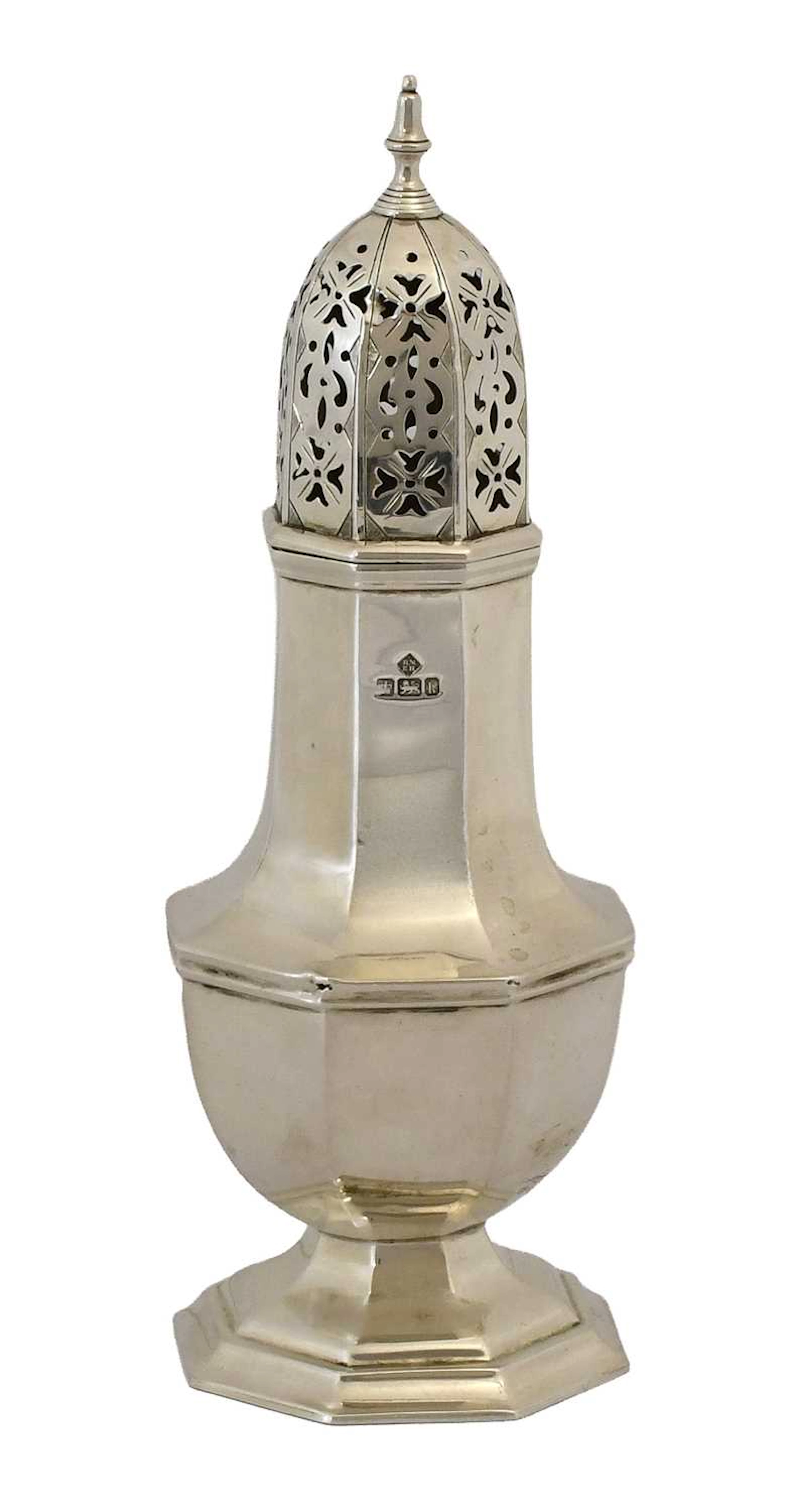 An Edward VII Silver Caster, by Richard Martin and Ebenezer Hall