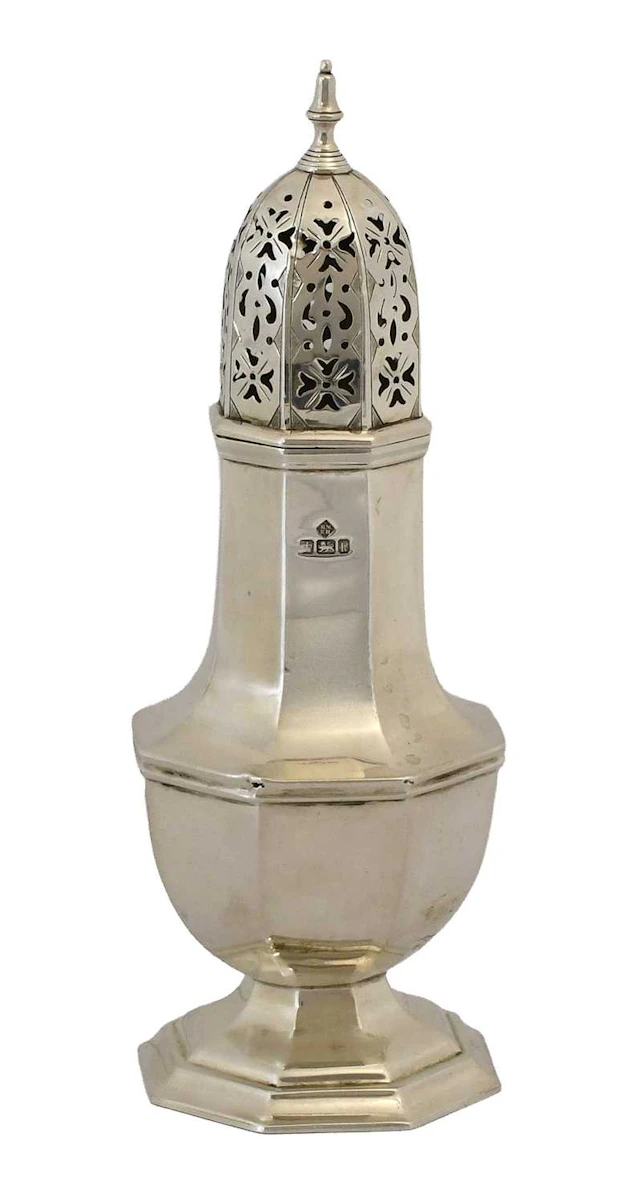An Edward VII Silver Caster, by Richard Martin and Ebenezer Hall