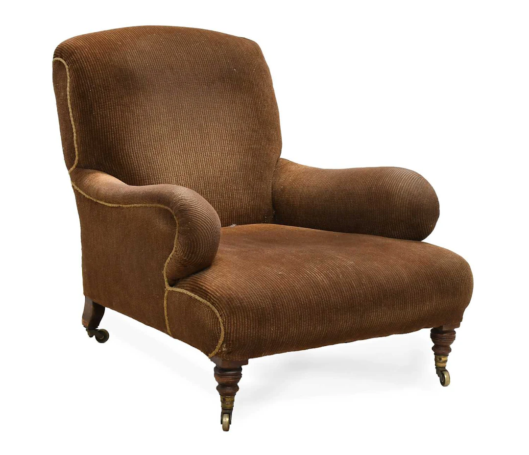 A Howard & Sons Armchair, probably Harley Model, late 19th/early 20th century