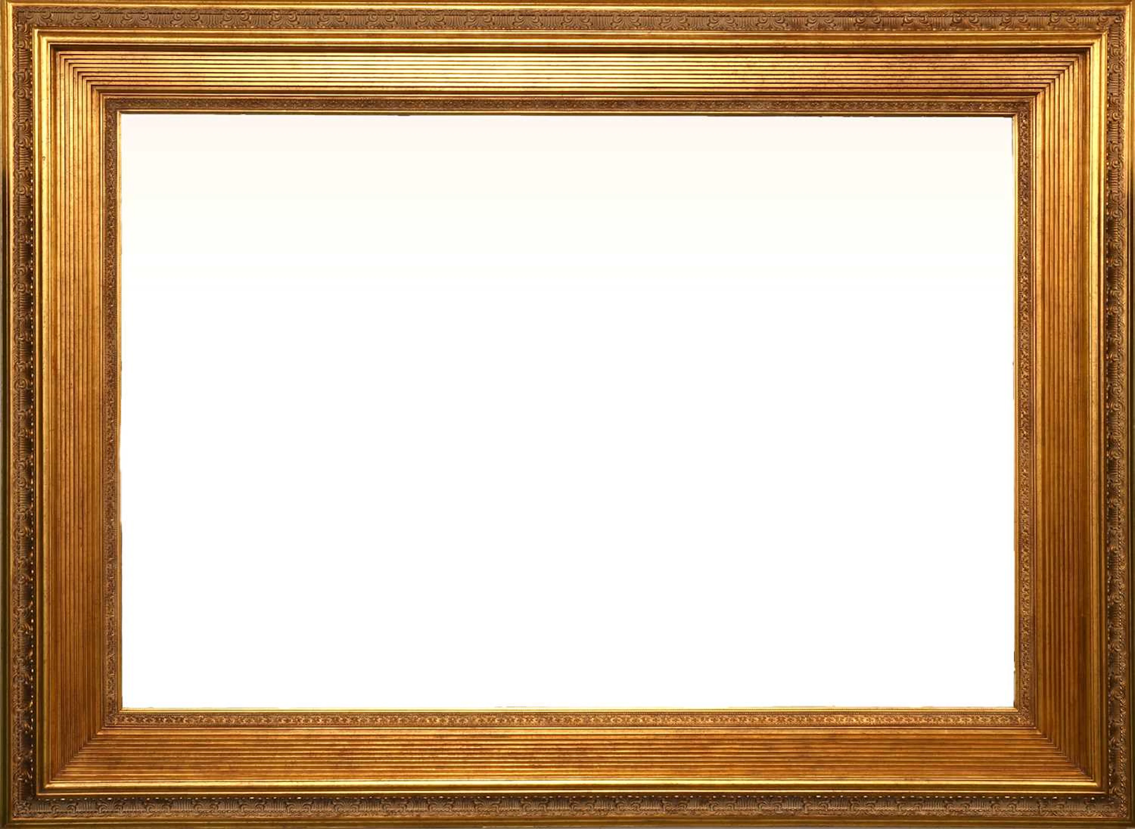 A Large Gilt Framed Mirror, 20th century
