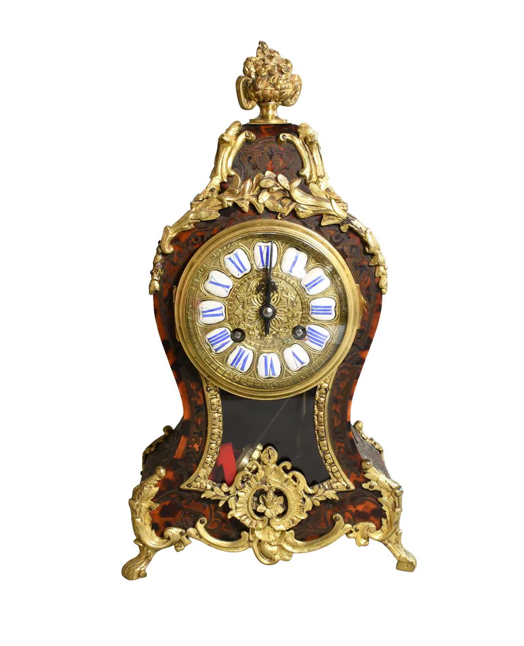 A French "Boulle" Striking Mantel Clock, circa 1890