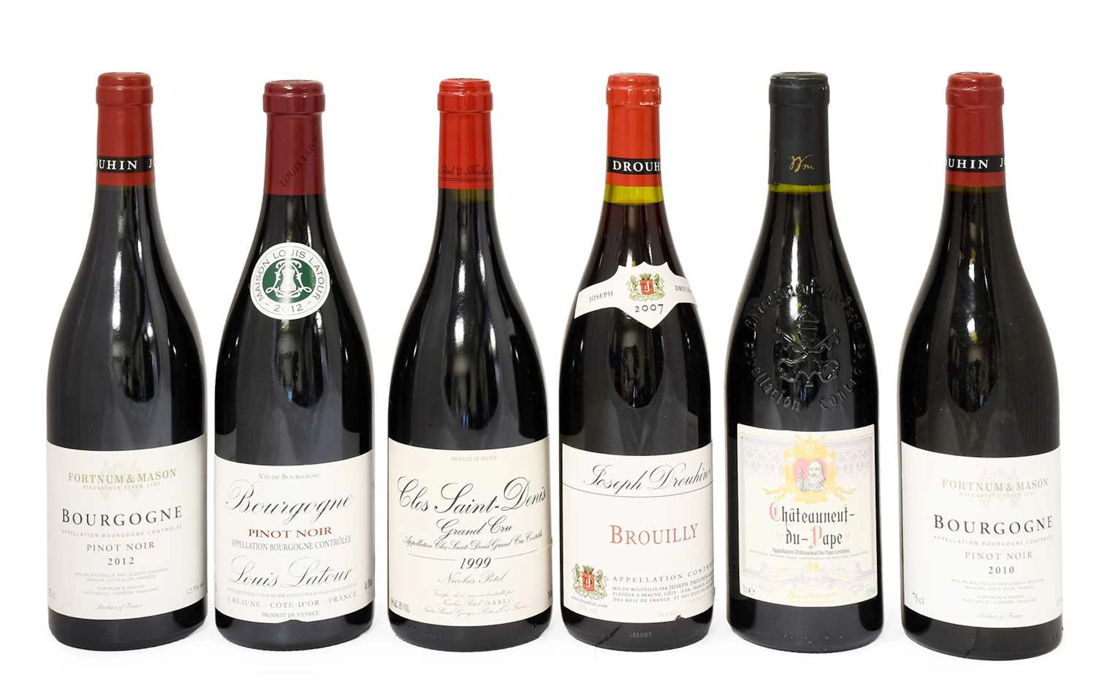 Louis Latour 2012 Pinot Noir, Nicolas Potel 1999 Clos Saint-Denis