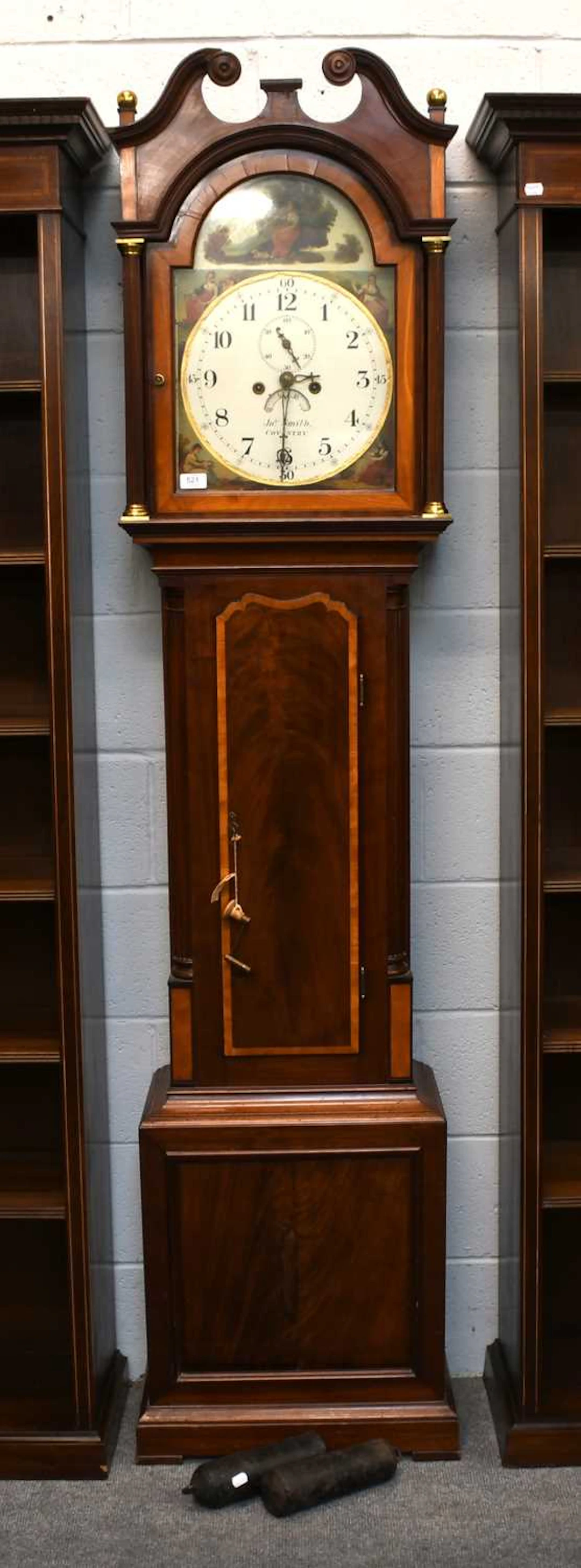 A Mahogany Painted Dial Eight Day Longcase Clock, Signed Jno. Smith