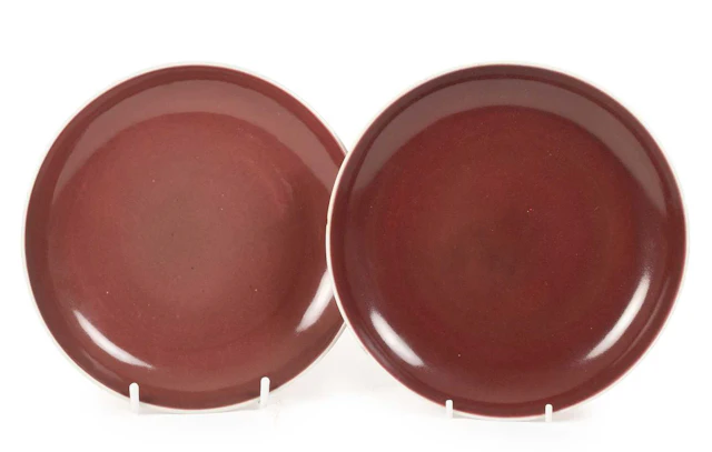 A Pair of Chinese Porcelain Saucer Dishes
