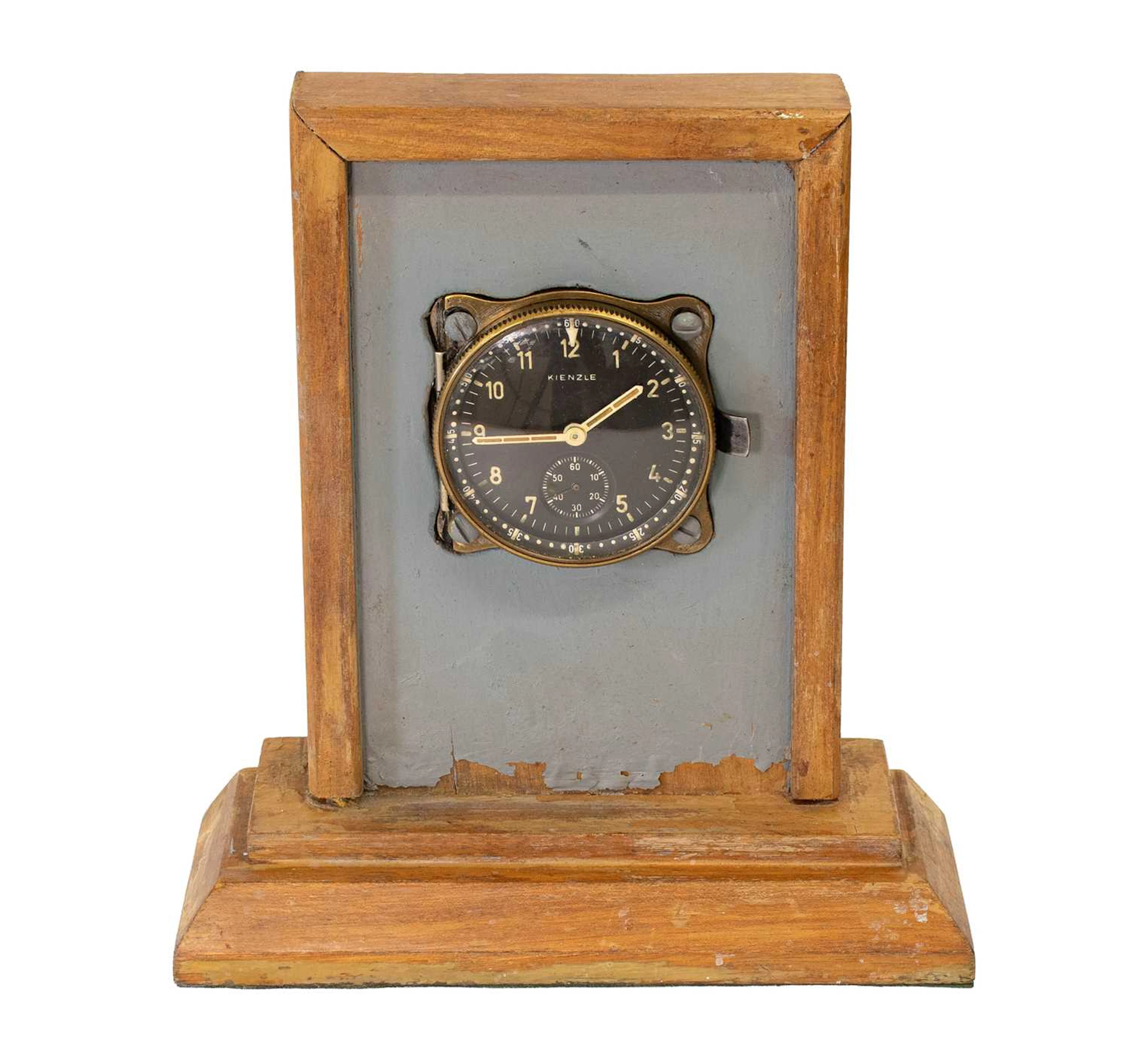 A Second World War German Kienzle Luftwaffe Cockpit Clock