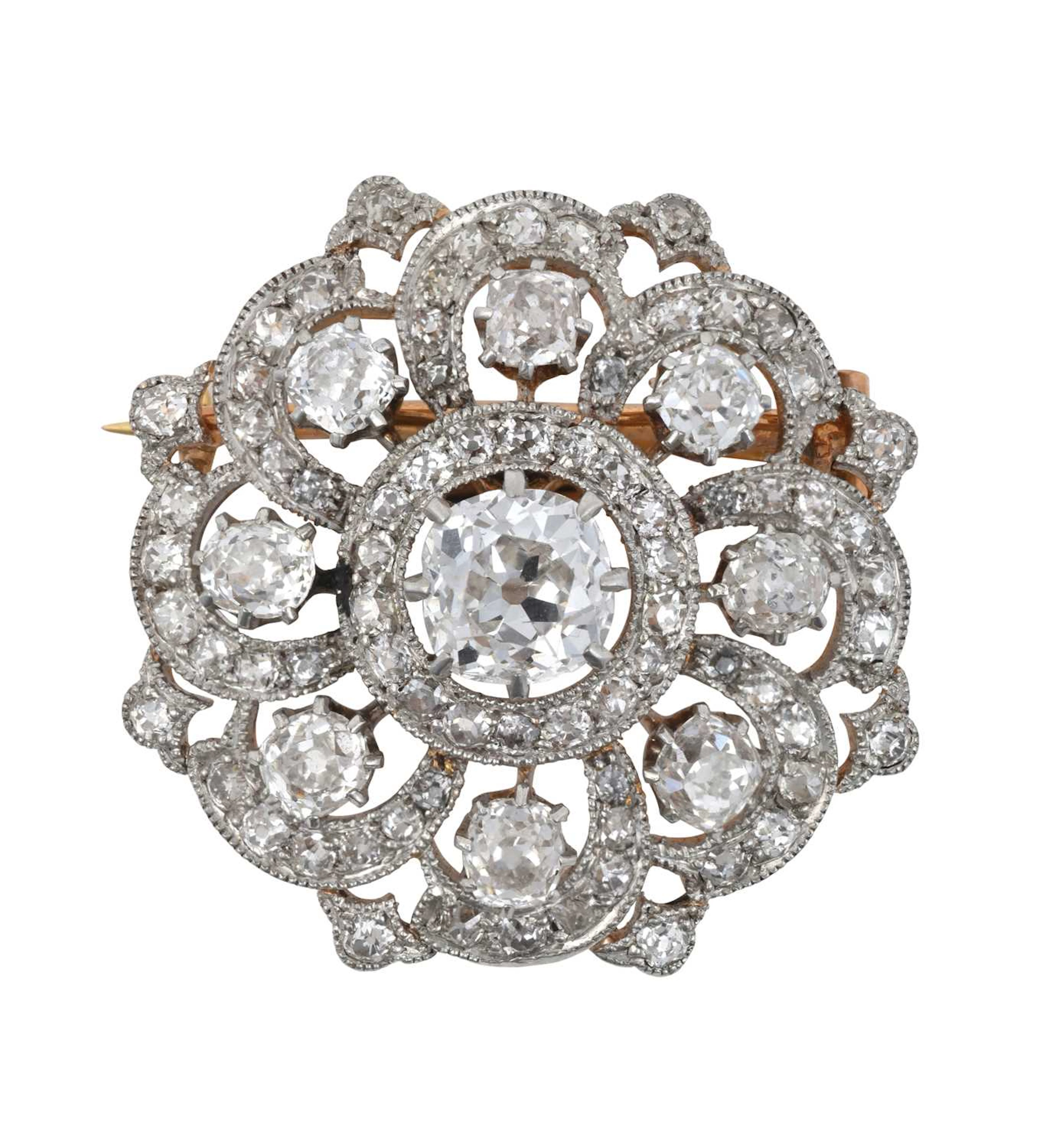 A Diamond Brooch, circa 1880