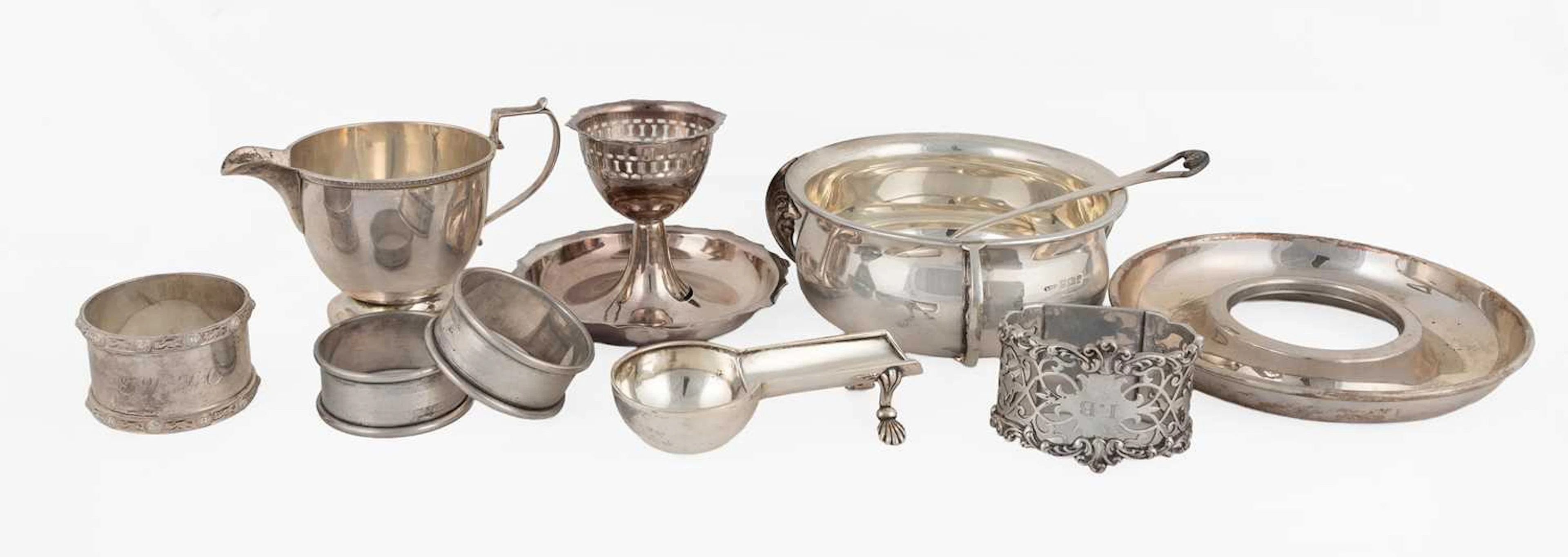A Collection of Assorted Silver and Silver Plate