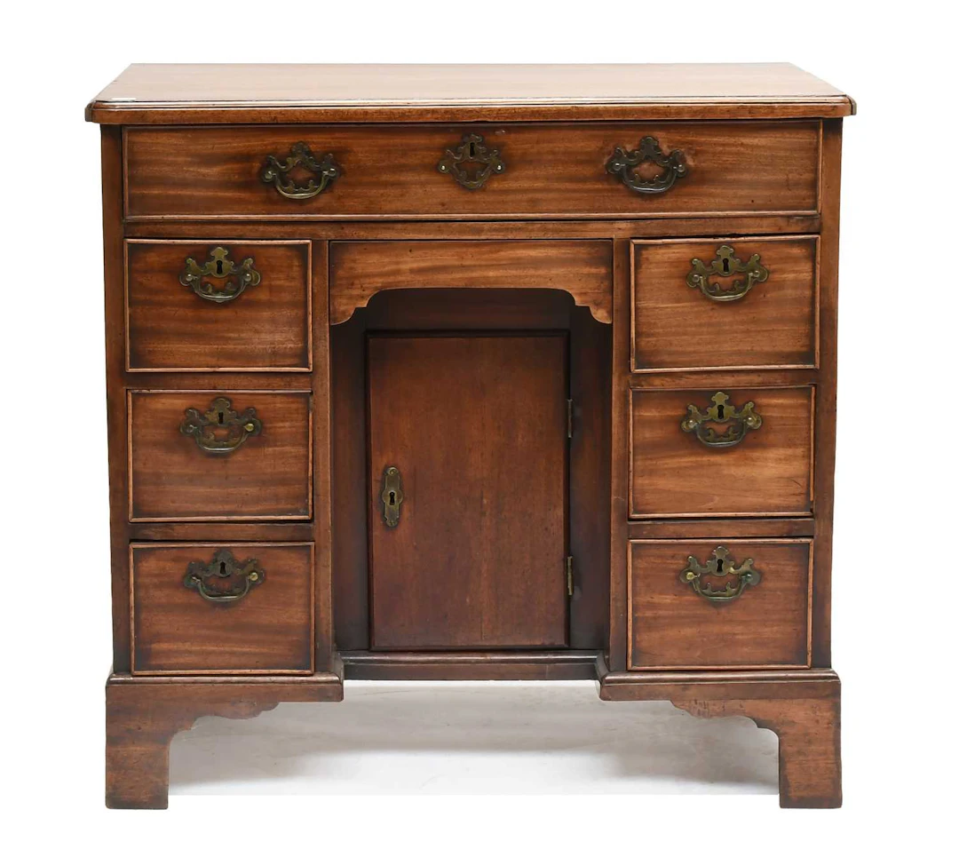A George III Mahogany Kneehole Desk, circa 1780