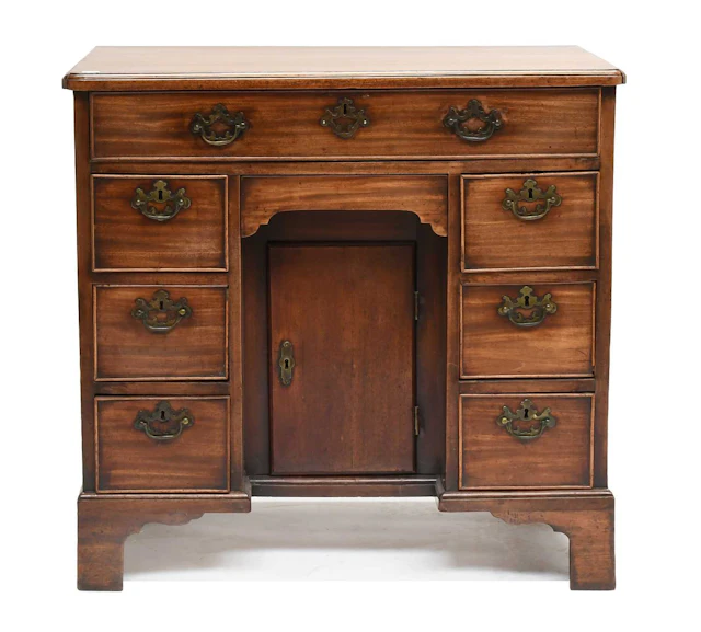 A George III Mahogany Kneehole Desk, circa 1780