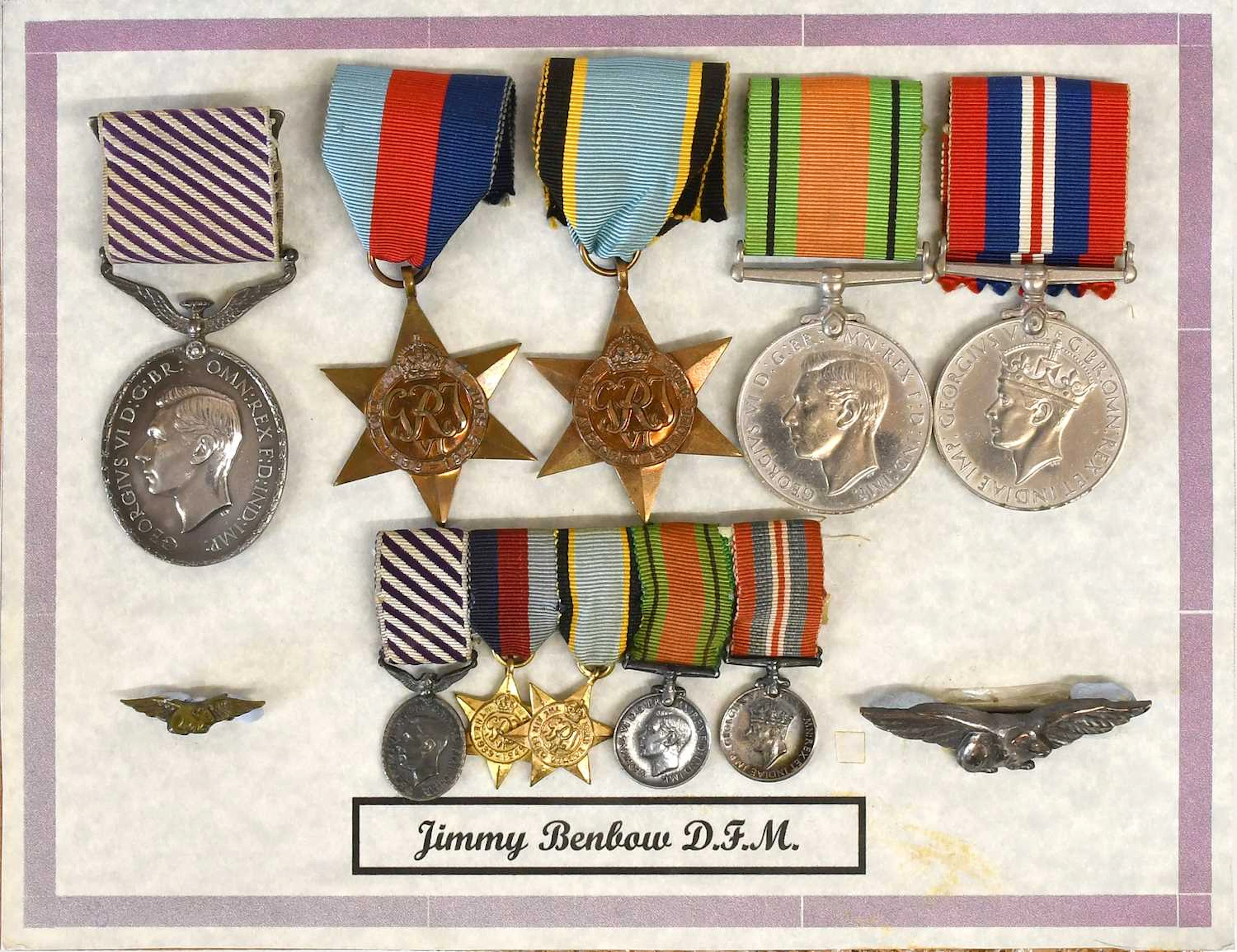 A Second World War RAF "Guinea Pig Club" DFM Group of Five Medals, also