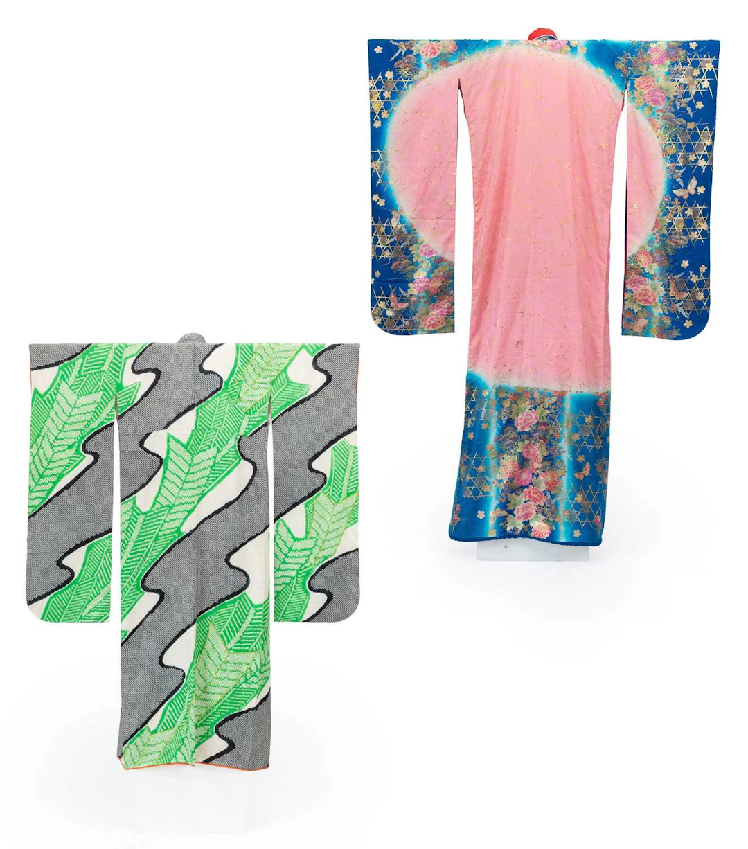 Japanese Formal Silk Furisode, Late Showa Period, Circa 1970-90s