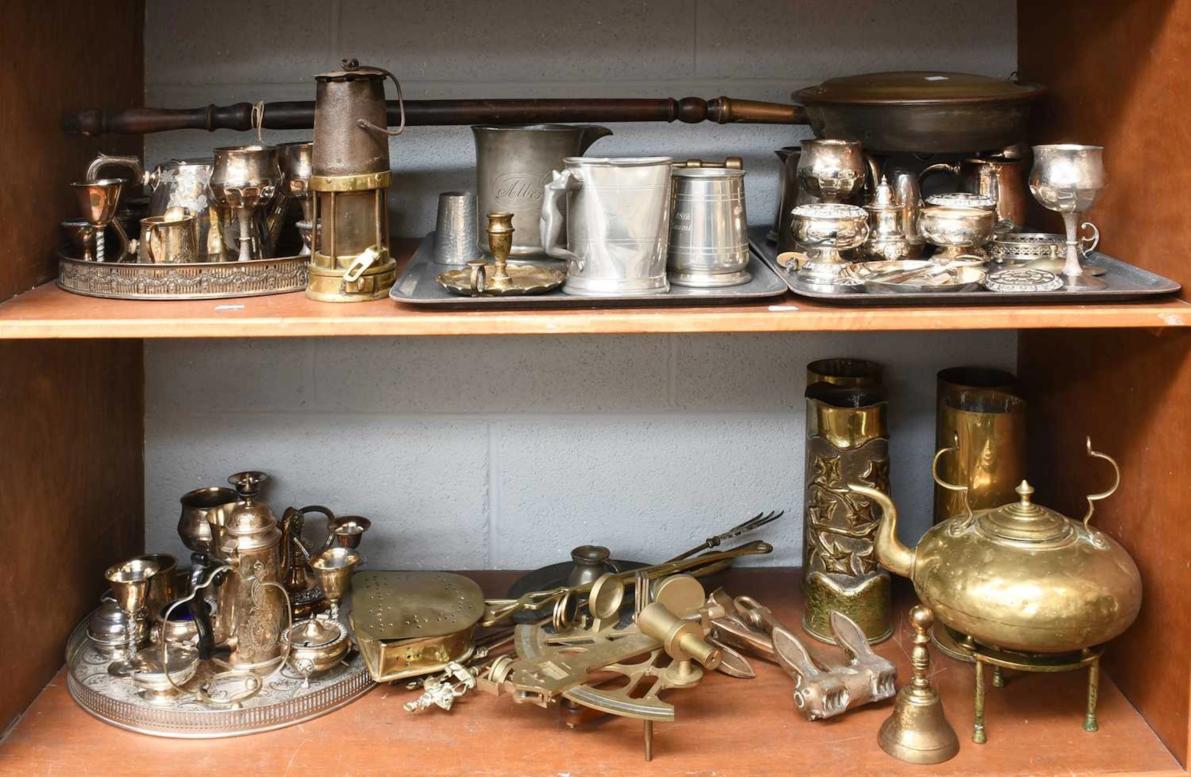 A Collection of Assorted Silver Plate