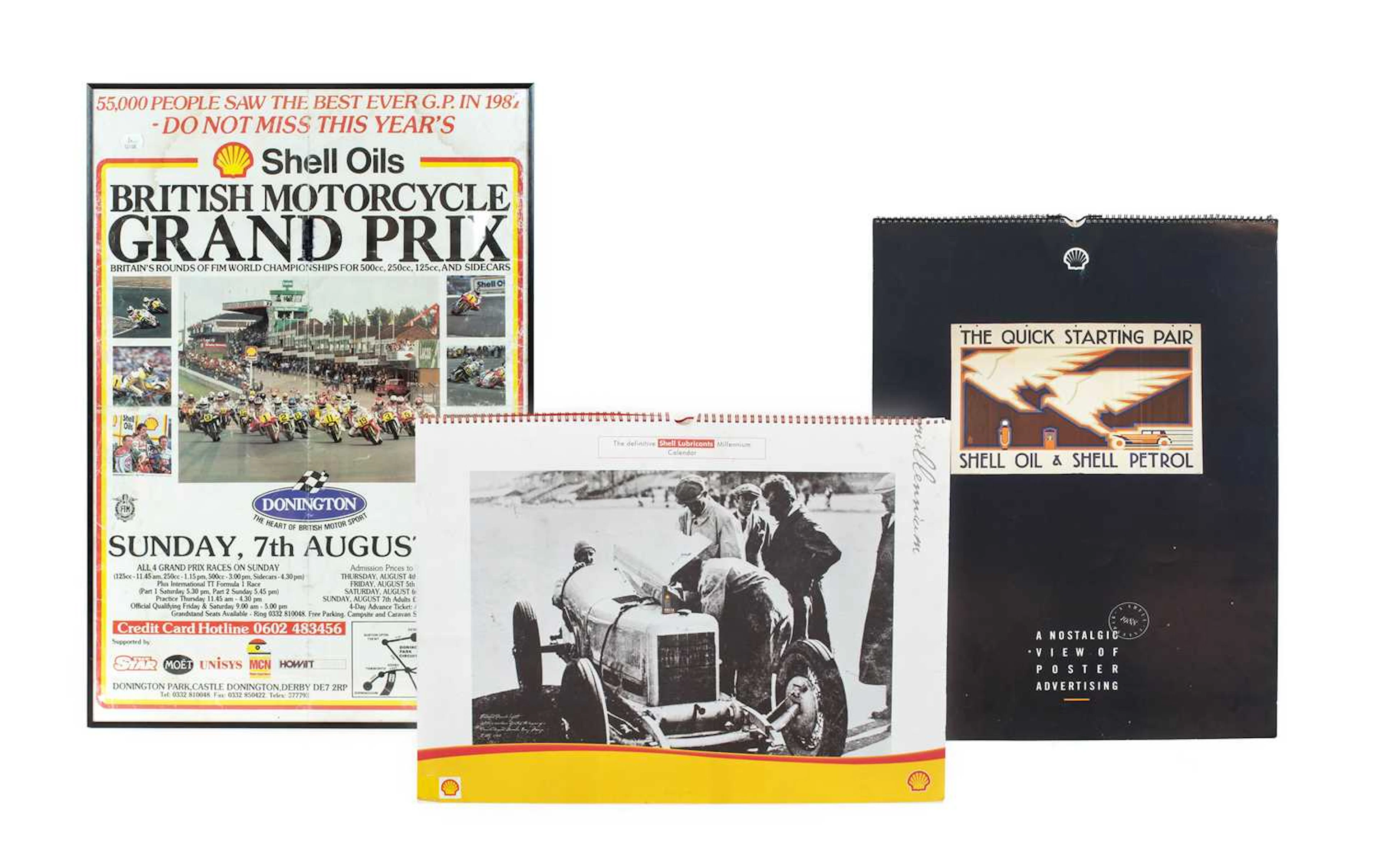 A Framed Advertising Poster, A Shell Lubricants Millenium Calendar