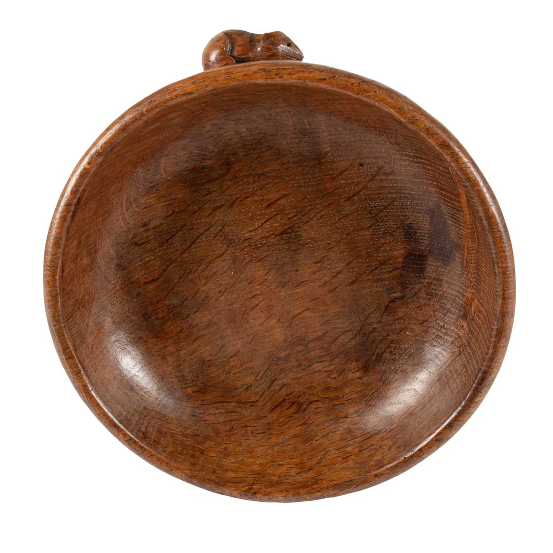 Robert Mouseman Thompson (1876-1955): An English Oak Fruit Bowl