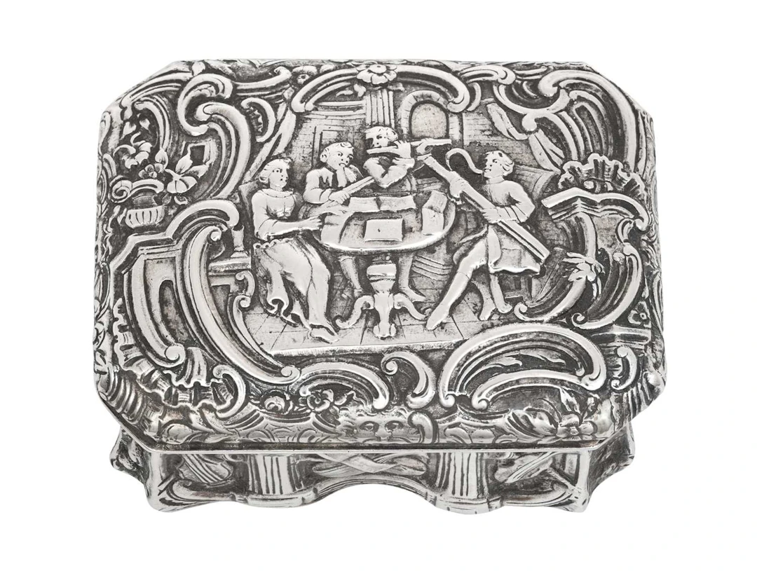 A German Silver Snuff-Box by Karl Kurz, Kesselstadt, Late 19th/Early