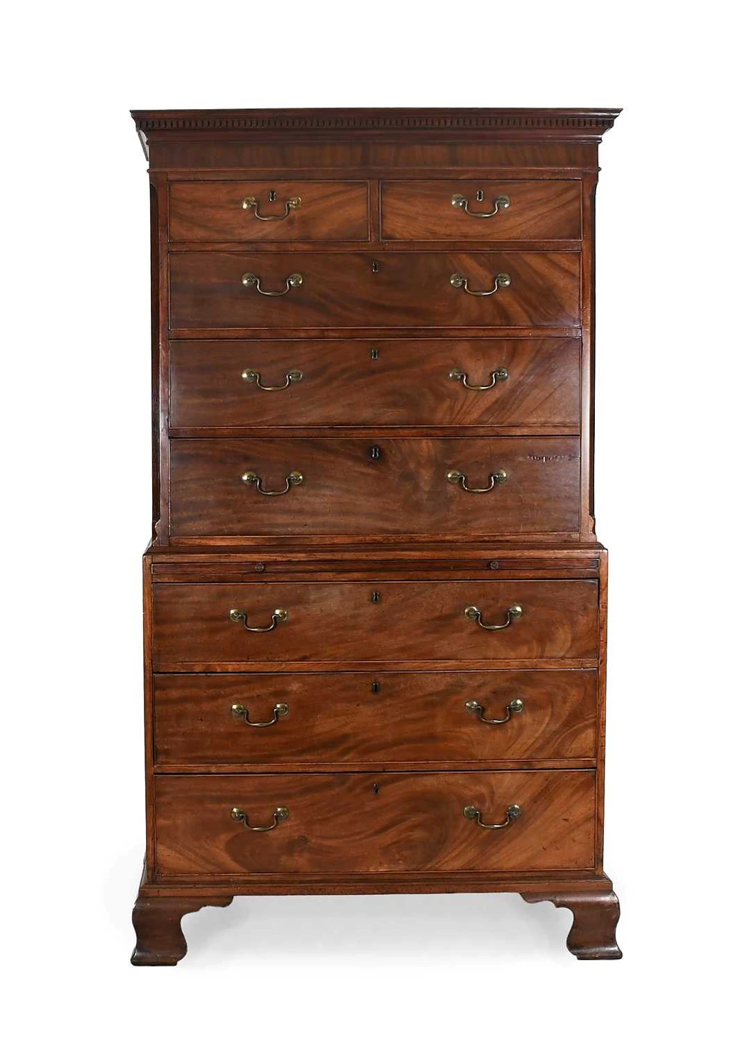 A George III Mahogany Chest on Chest, circa 1780