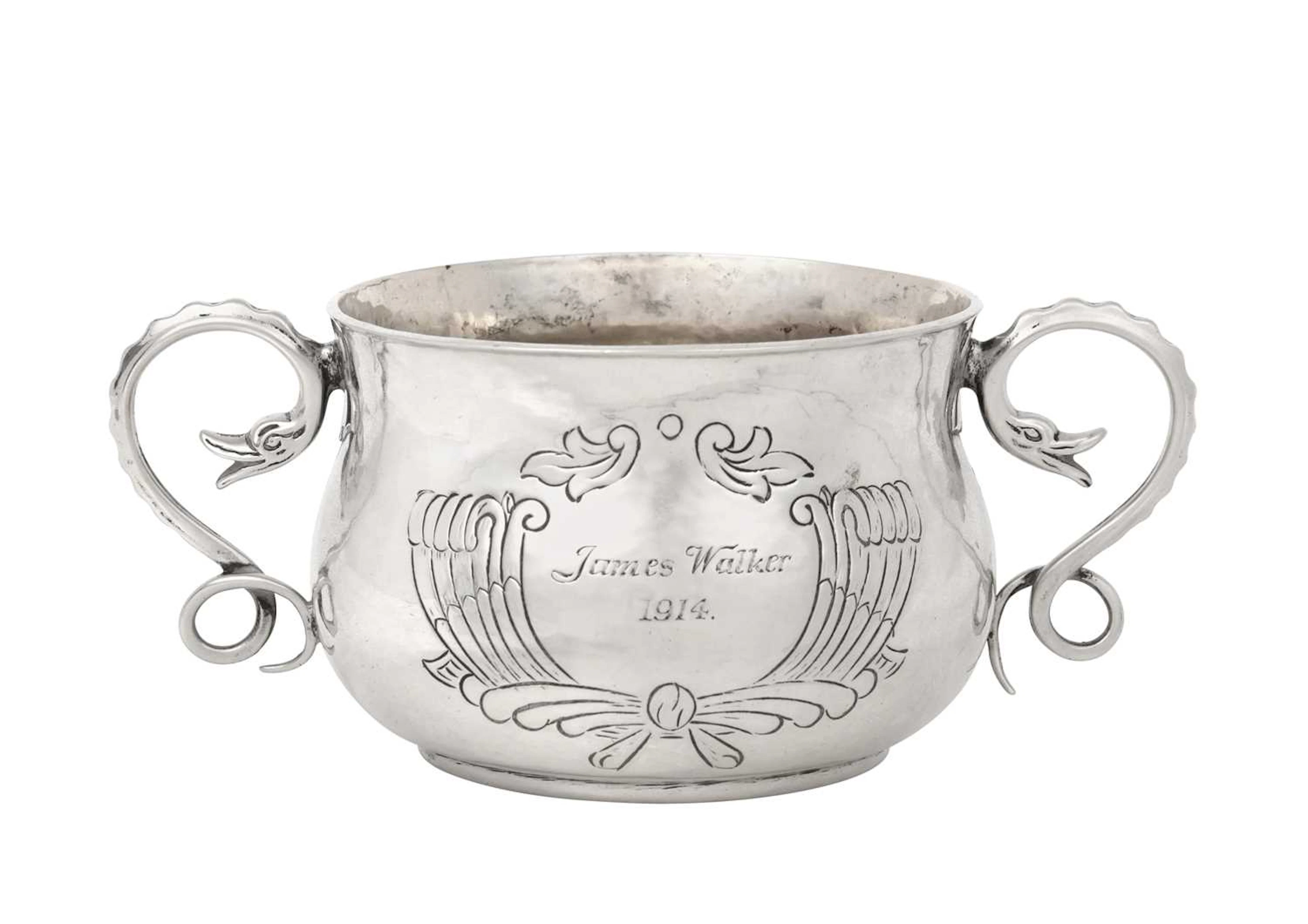 A George V Silver Porringer by D. and J. Wellby Ltd., London, 1913