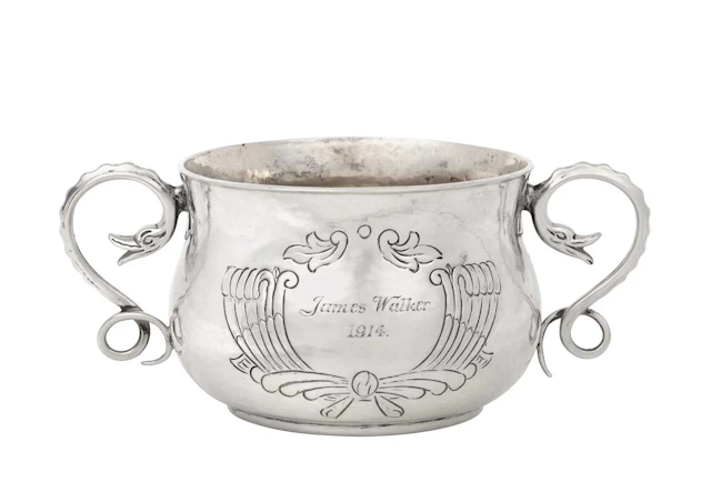 A George V Silver Porringer by D. and J. Wellby Ltd., London, 1913