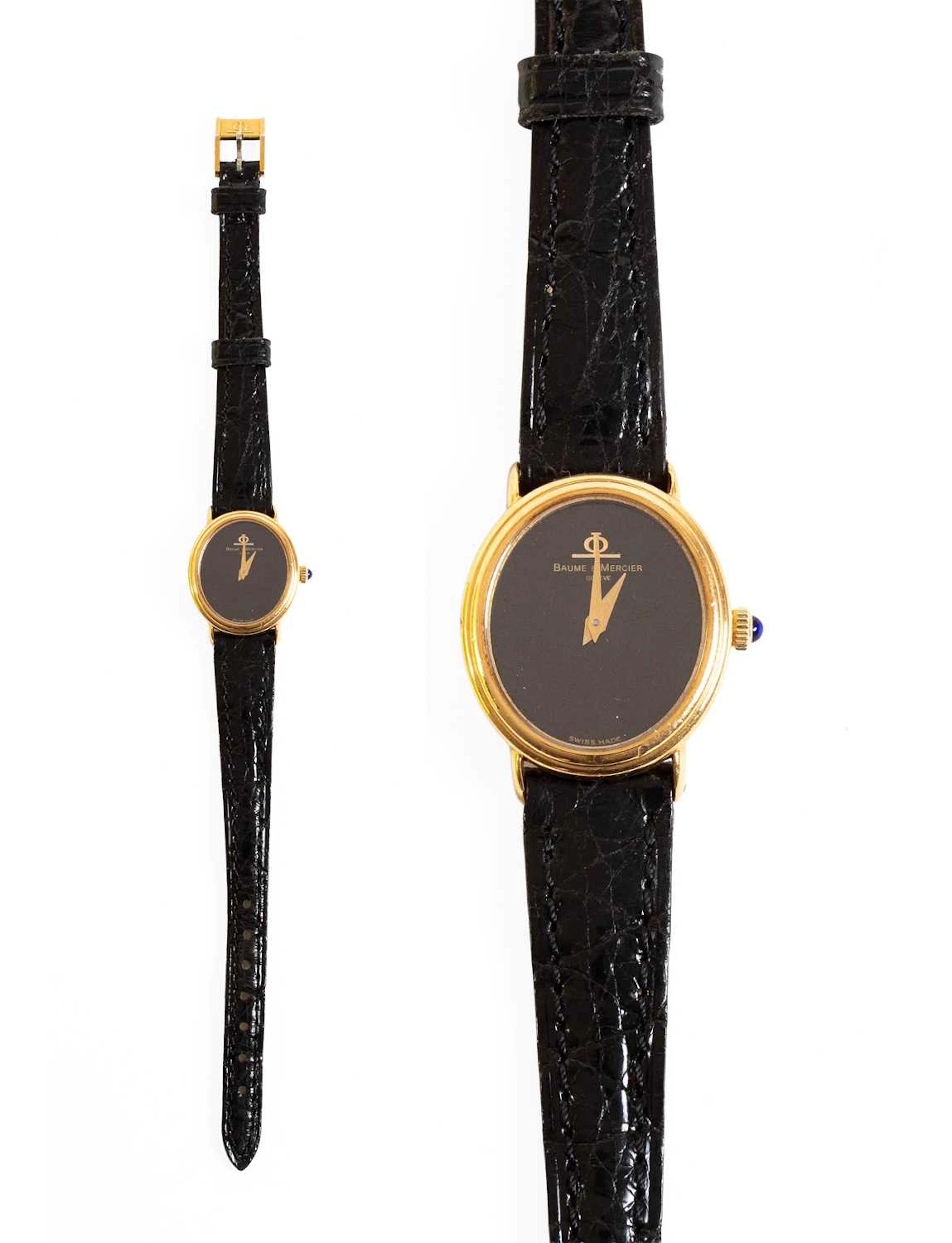 A Lady's 18 Carat Gold Wristwatch, signed Baume & Mercier, Geneve, 1990's