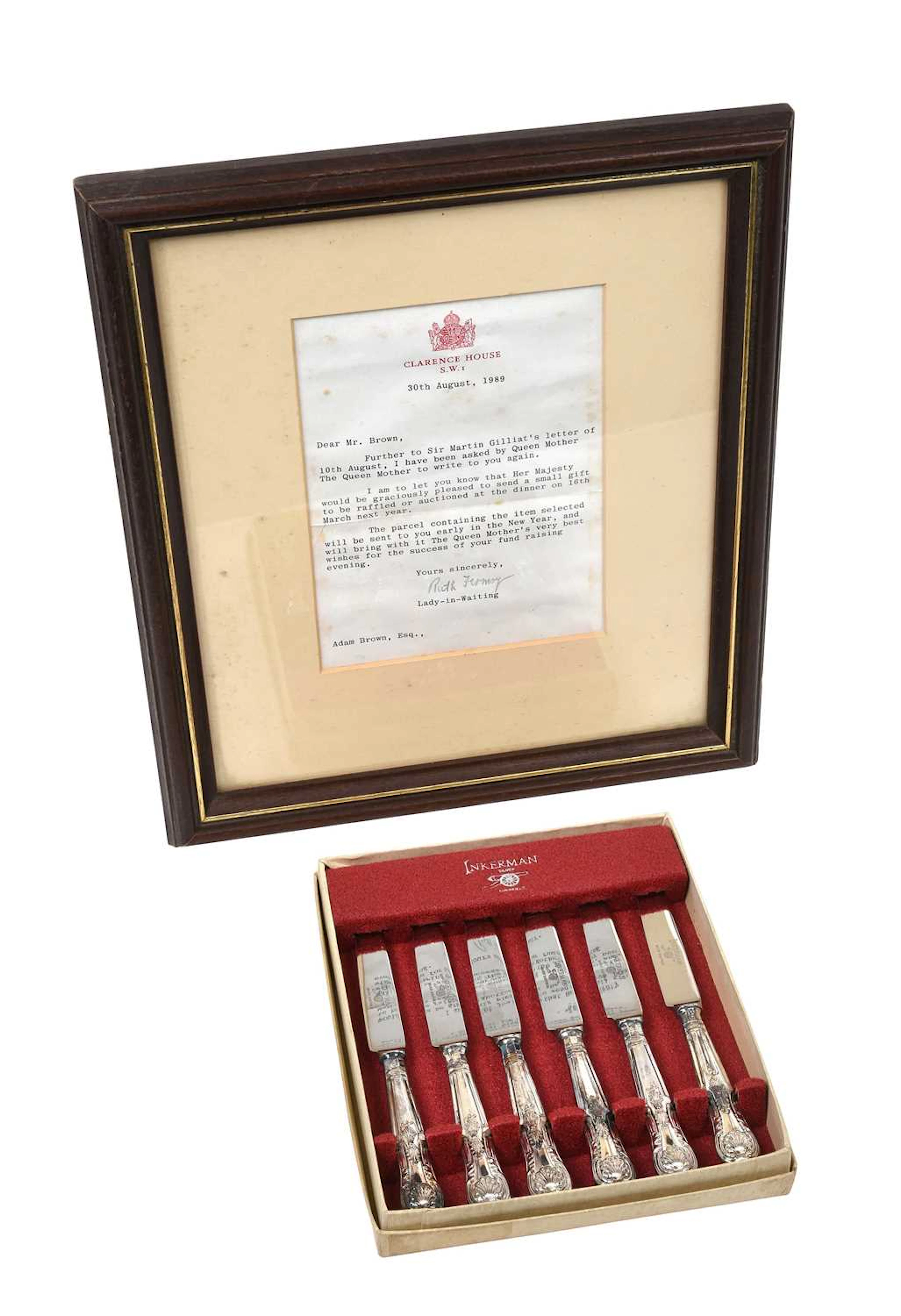 A Cased Set of Six Silver Plate Tea-Knives by Inkerman, Sheffield