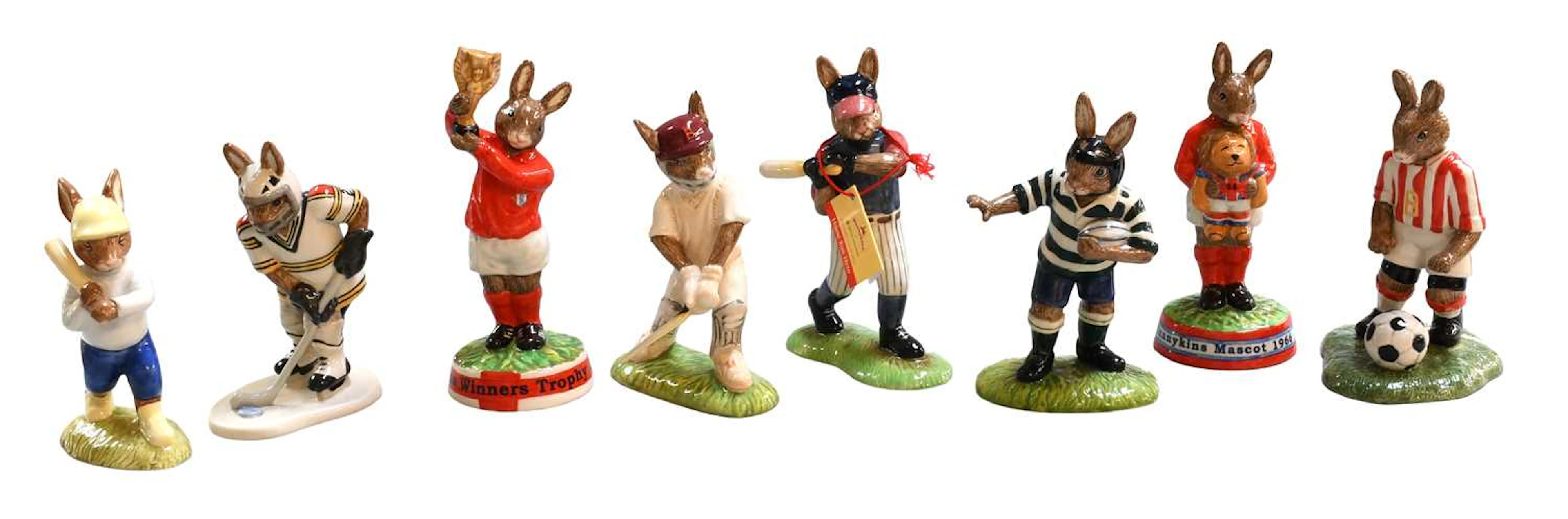 A Set of Royal Doulton Bunnykins Sporting Figures