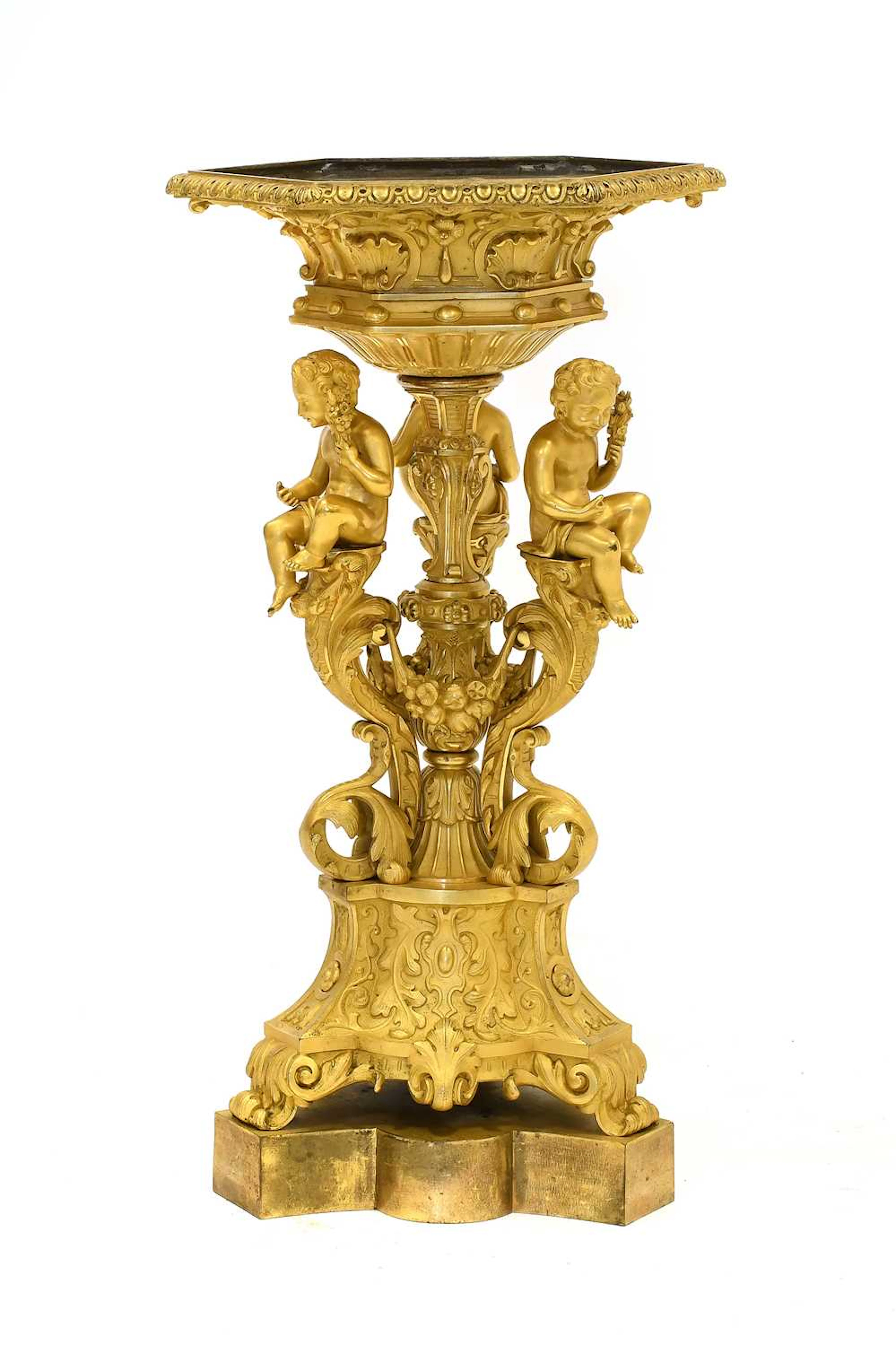 A French Gilt Metal Centrepiece, 19th century