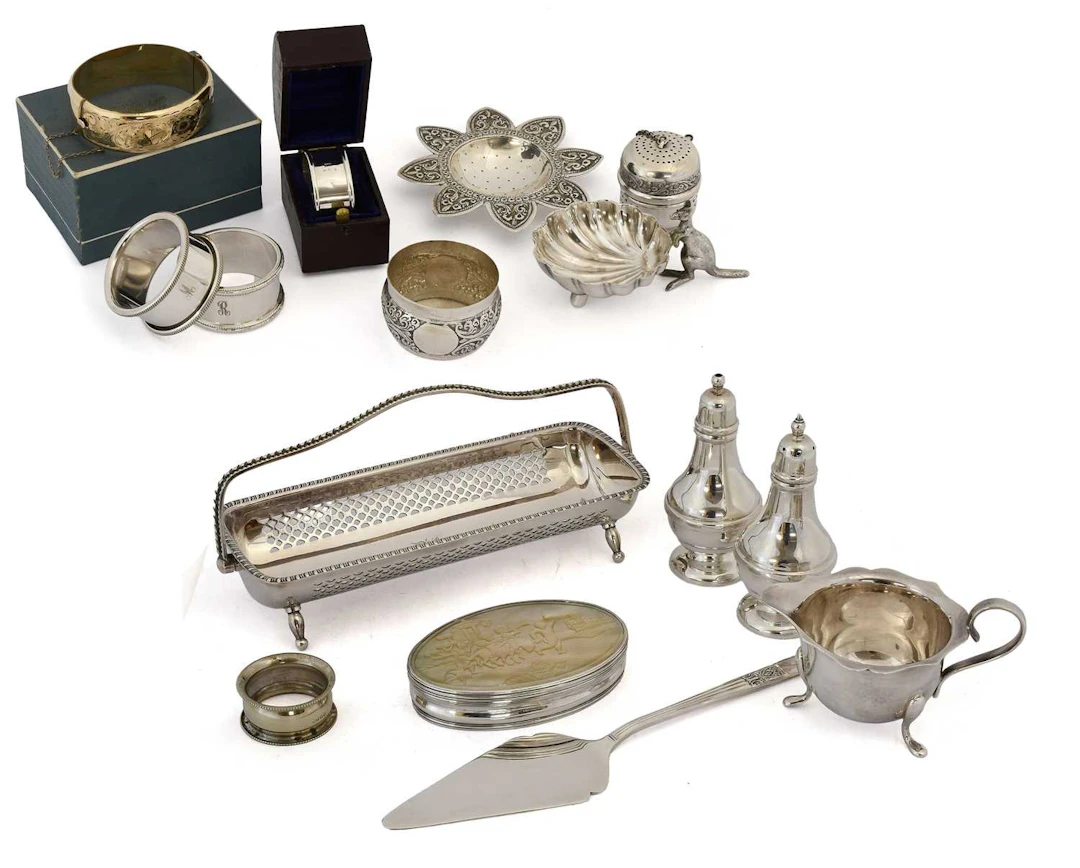 A Collection of Assorted Silver and Silver Plate