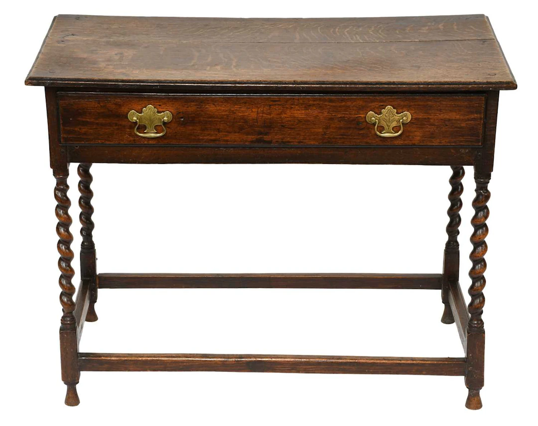 A George III Oak Side Table, 18th Century