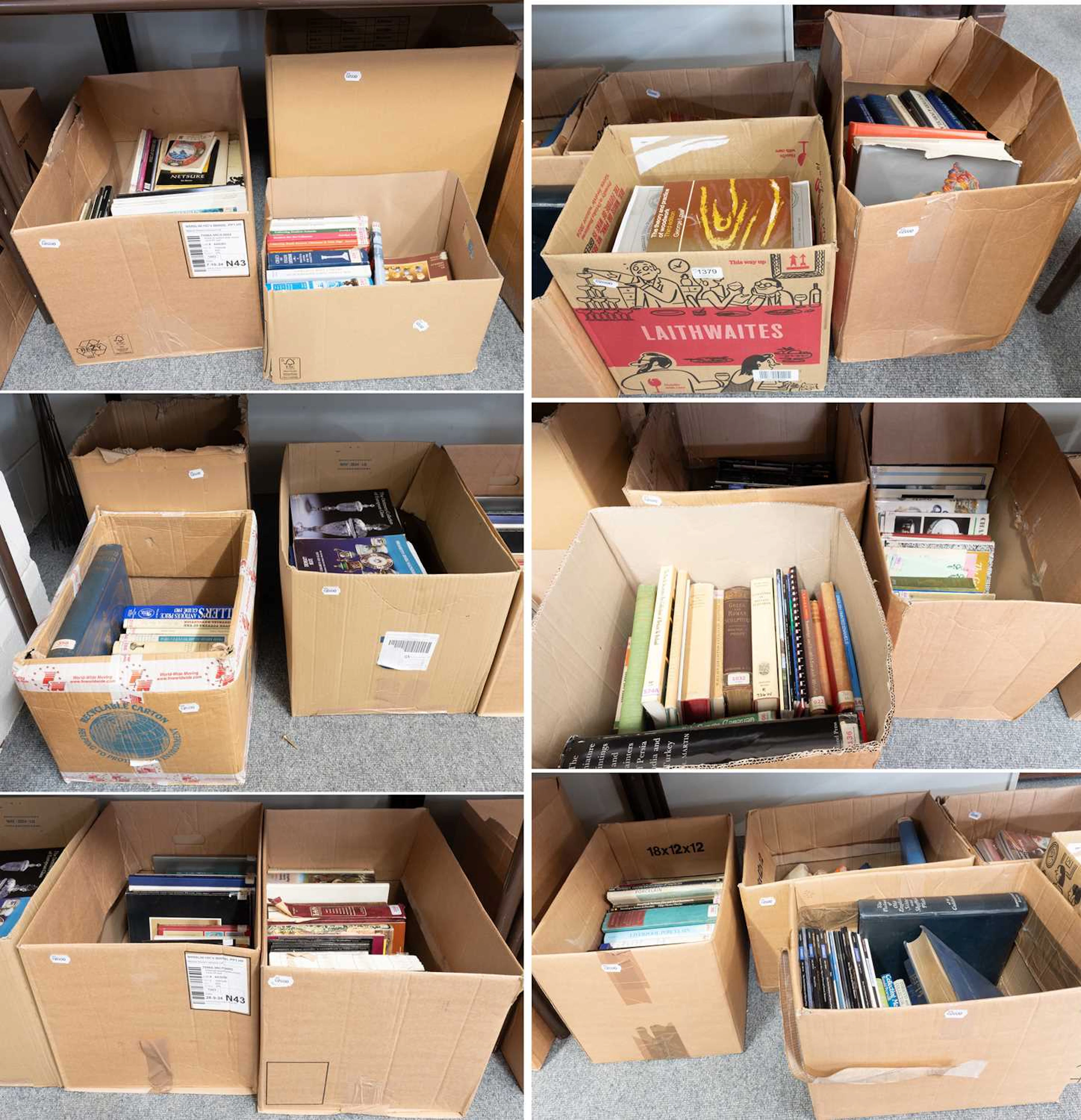 Large Collection of Antiques Reference Books and Auction Catalogues