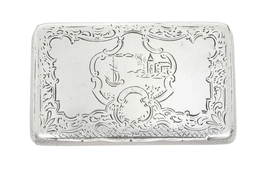 An Austrian Silver Snuff-Box Maker's Mark Indistinct, Probably Vienna