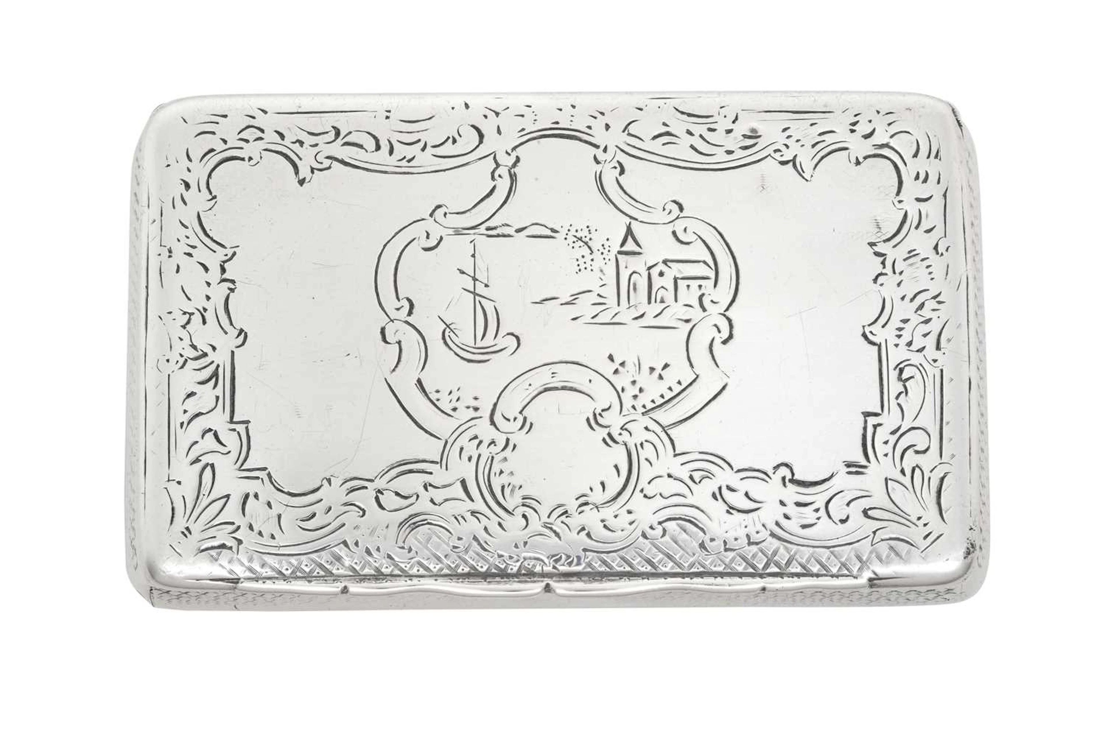 An Austrian Silver Snuff-Box Maker's Mark Indistinct, Probably Vienna