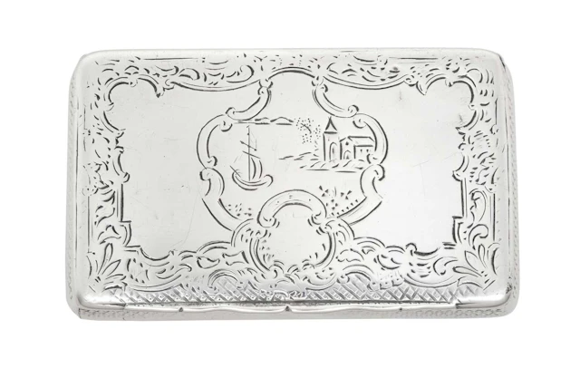 An Austrian Silver Snuff-Box Maker's Mark Indistinct, Probably Vienna