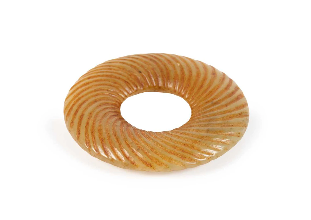 A Chinese Jade Disk-Ring, possibly Eastern Zhou Dynasty