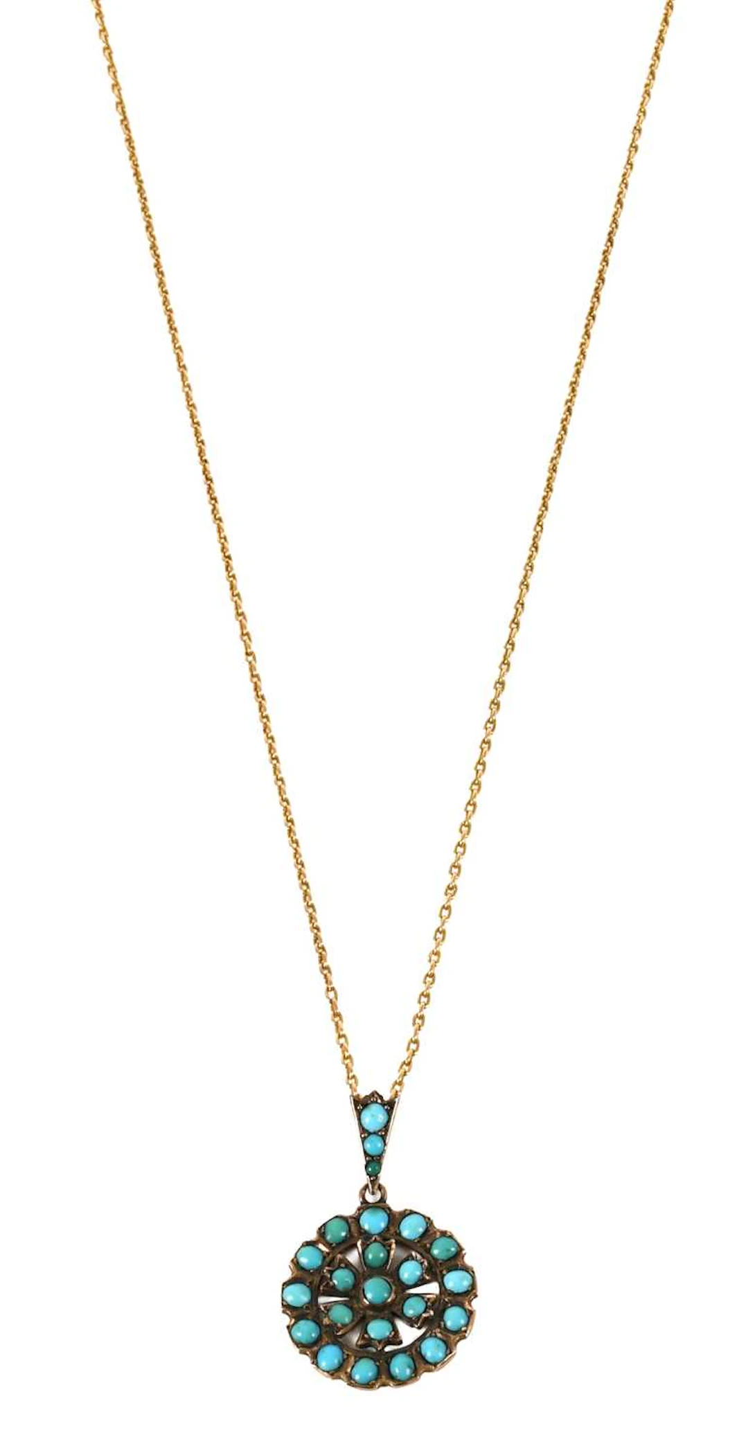 A Turquoise Pendant on Chain