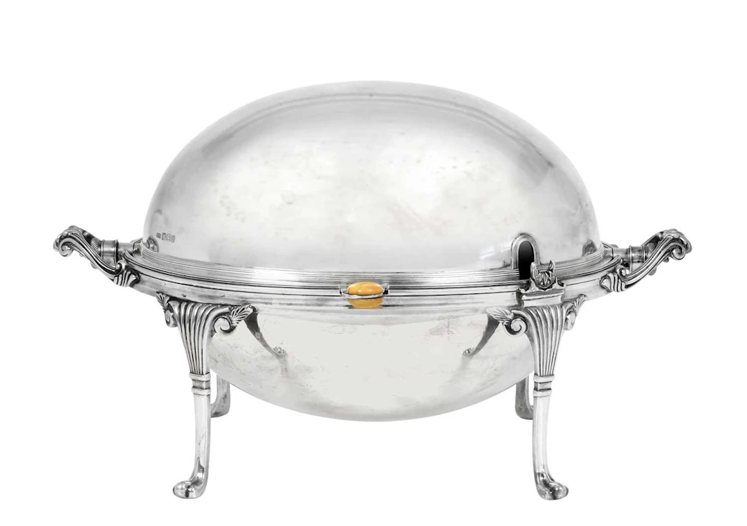 A Victorian Silver Revolving Breakfast-Tureen by Henry Harrison, Sheffield