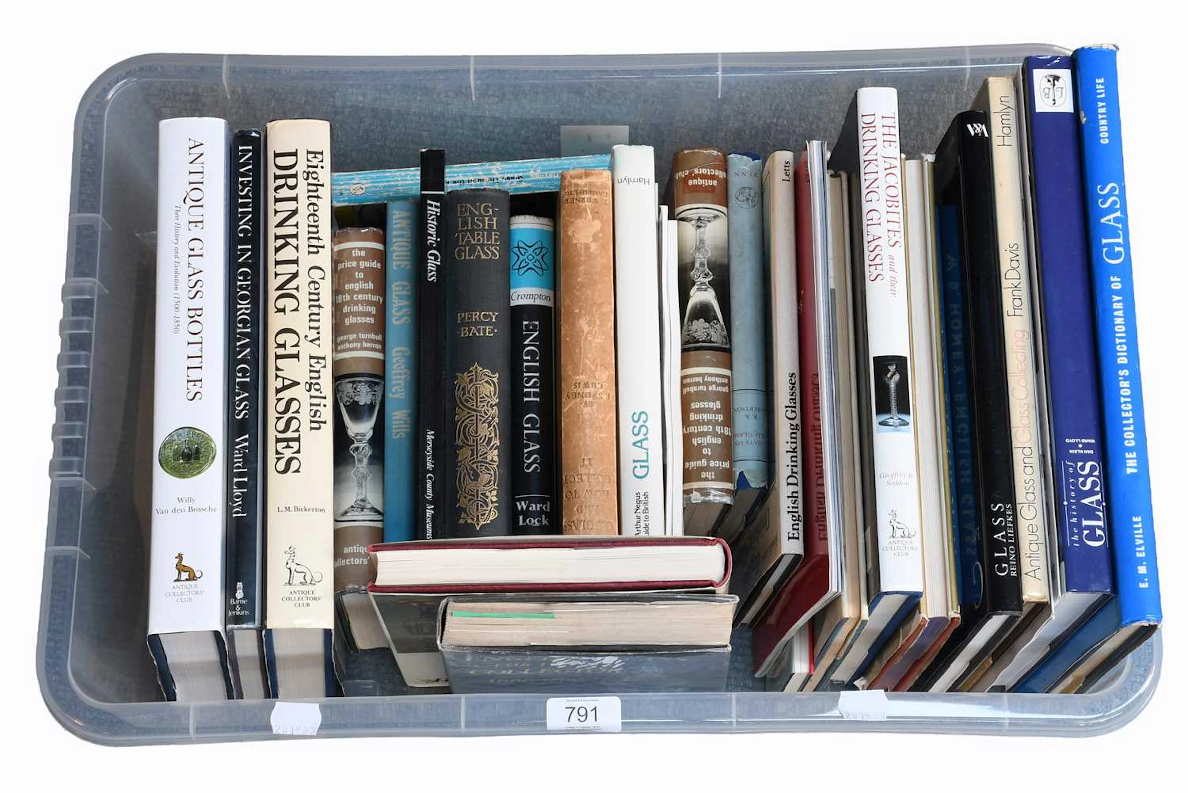 Collection of Antique Glass Reference Books