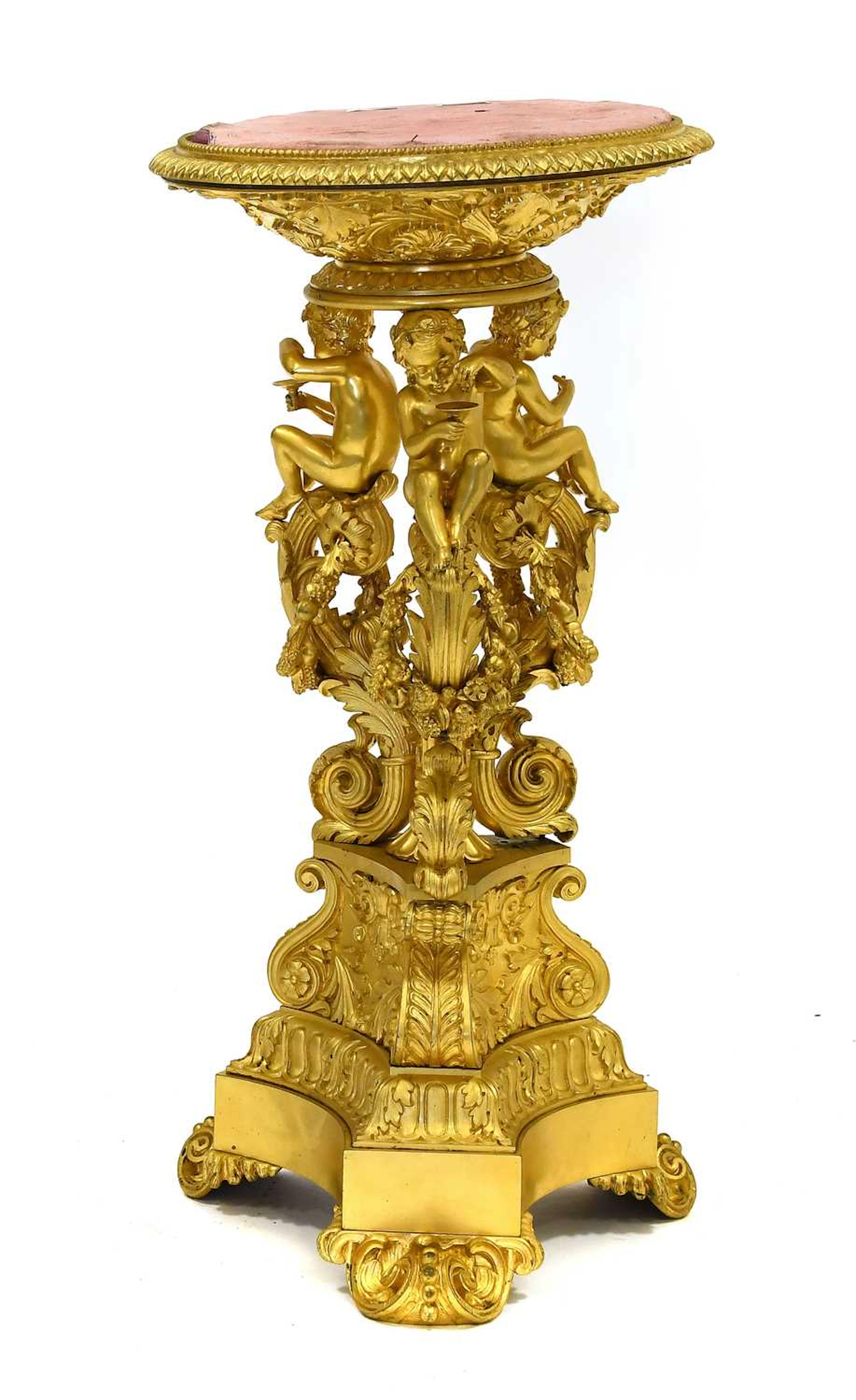 A French Gilt Metal Plant Stand, 19th century