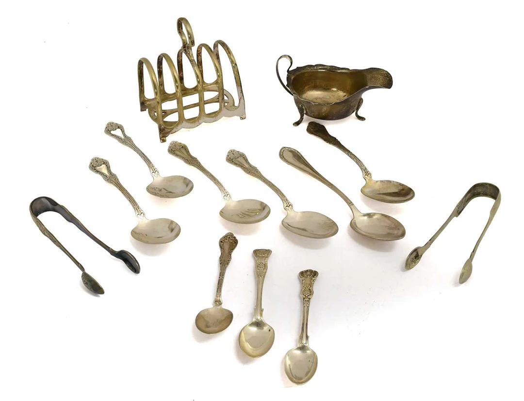 A Collection of Assorted Silver and Silver Plate