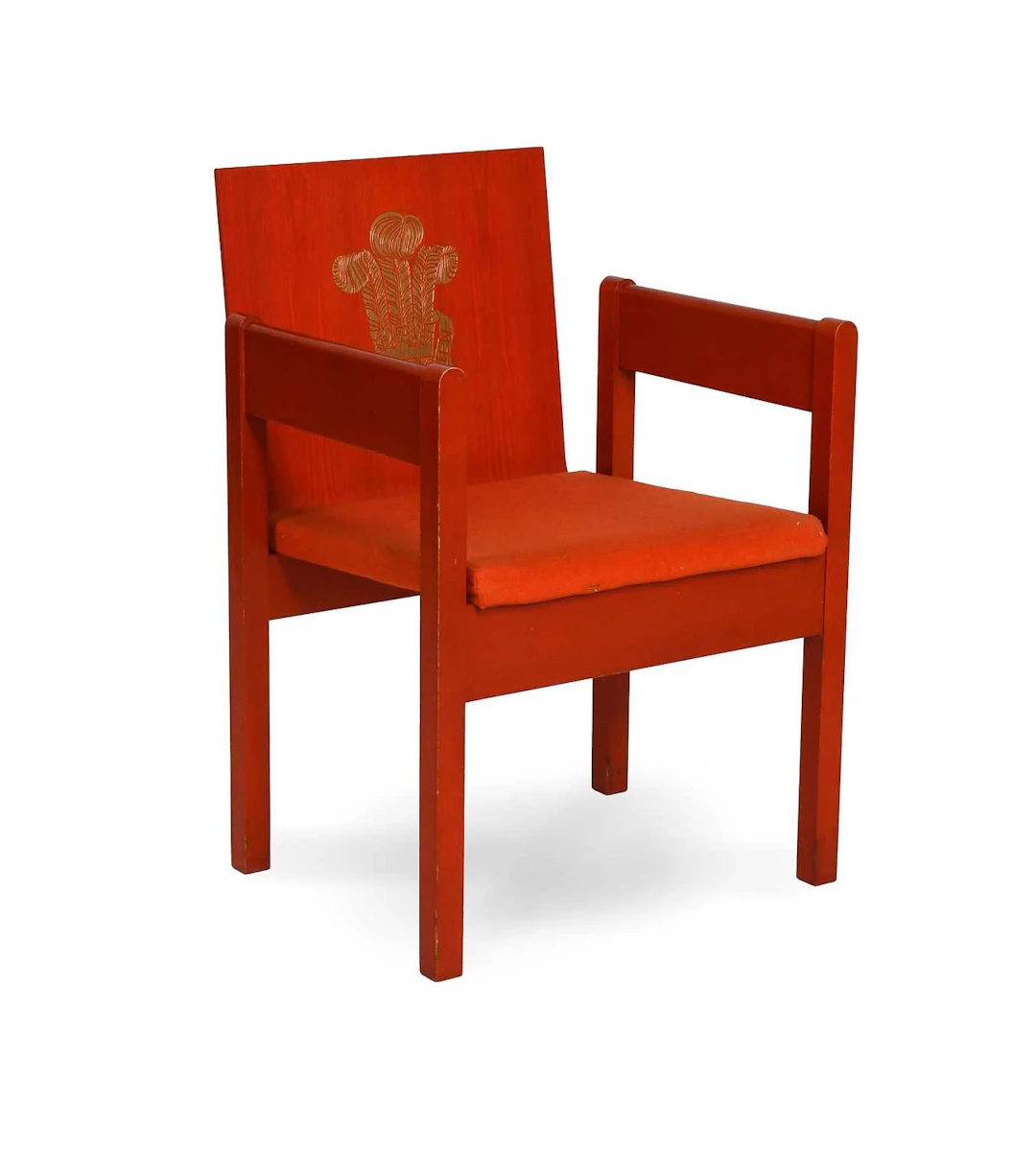 A Prince of Wales Investiture Chair, designed by Lord Snowdon for