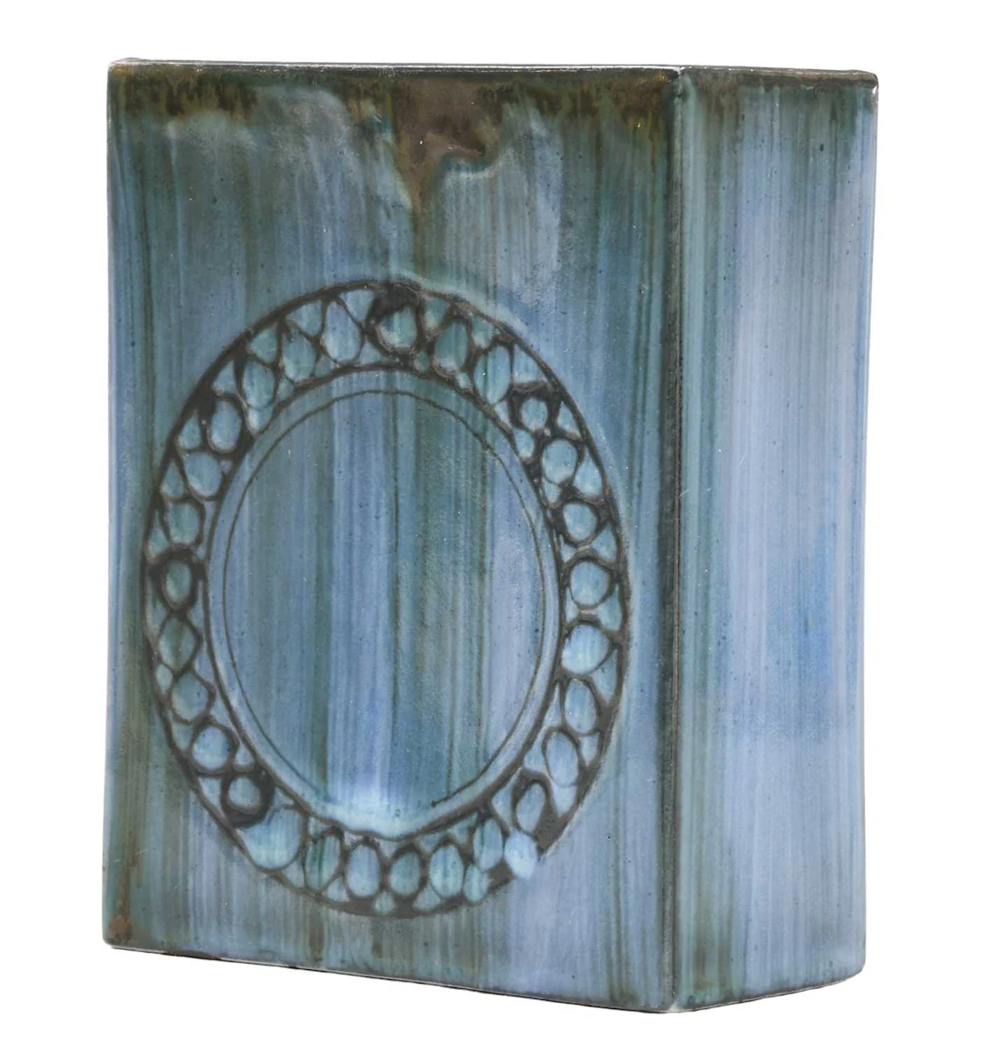 A Troika Pottery Slab Vase