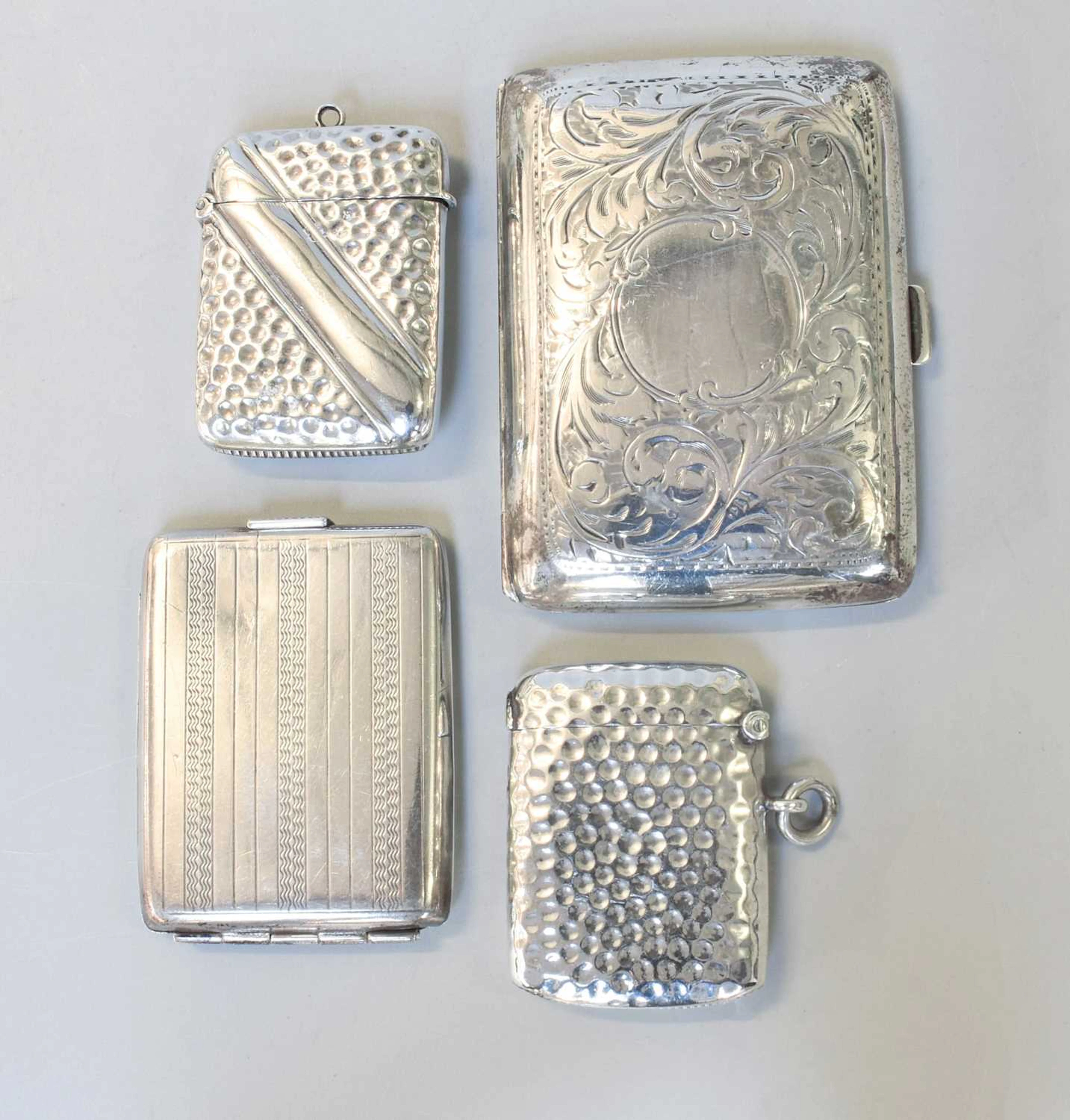 A Collection of Assorted Silver Boxes