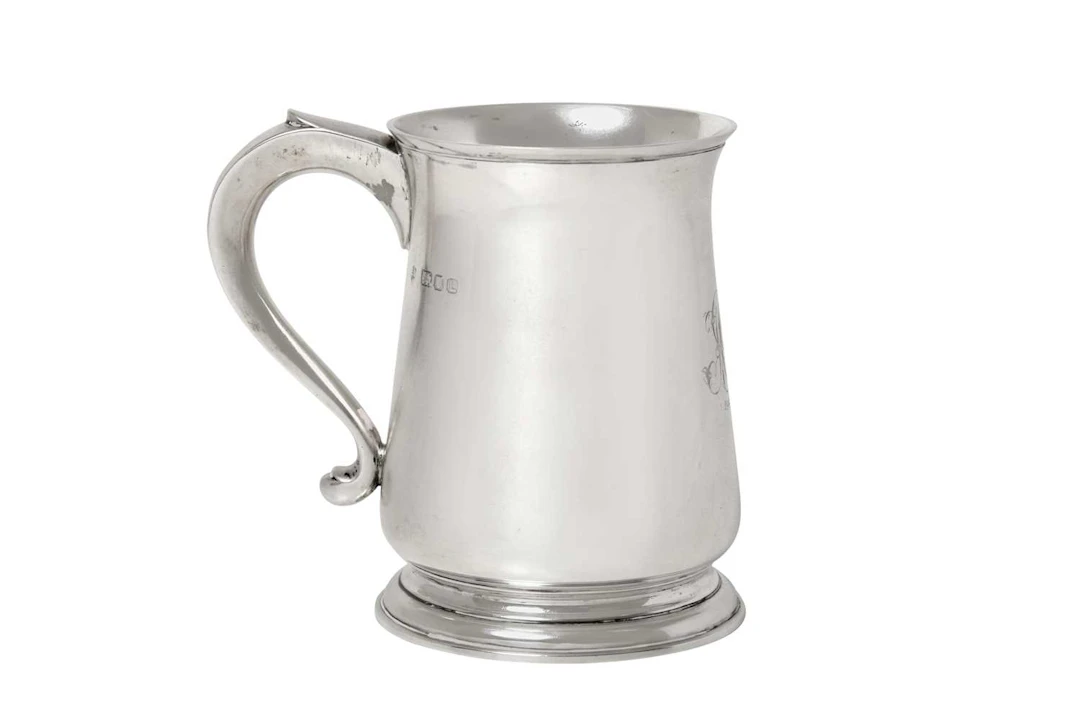 A George VI Silver Mug by Edward Barnard and Sons Ltd., London, 1946
