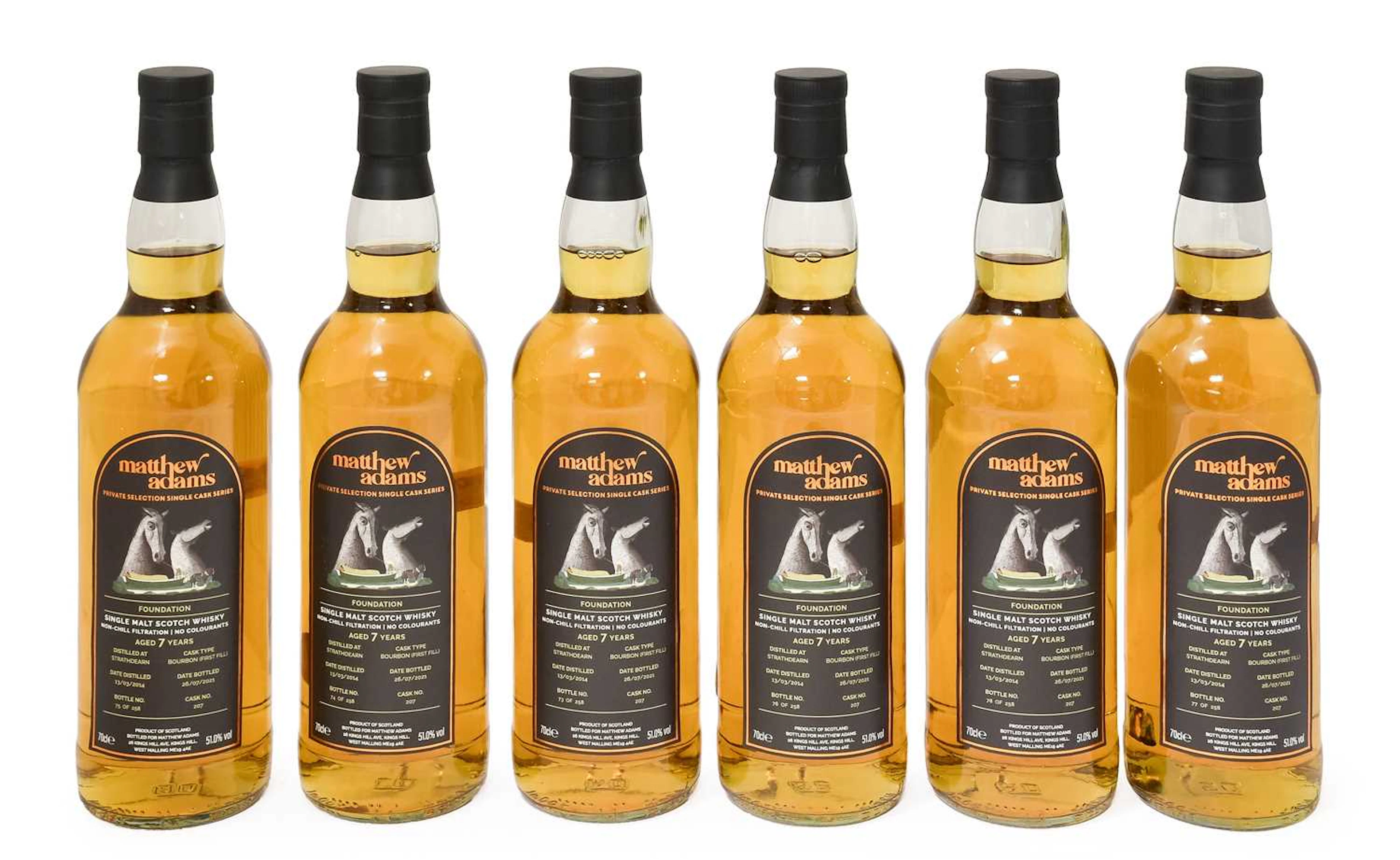 Strathdearn Highland Single Malt Scotch Whisky, bottled by Matthew